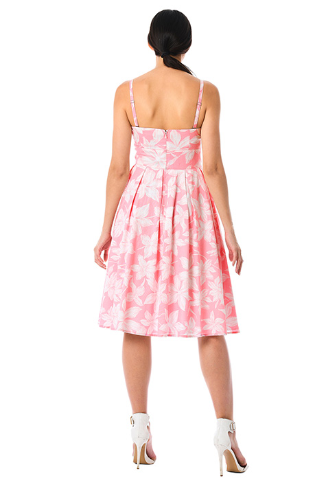 yellow pink cotton sundress