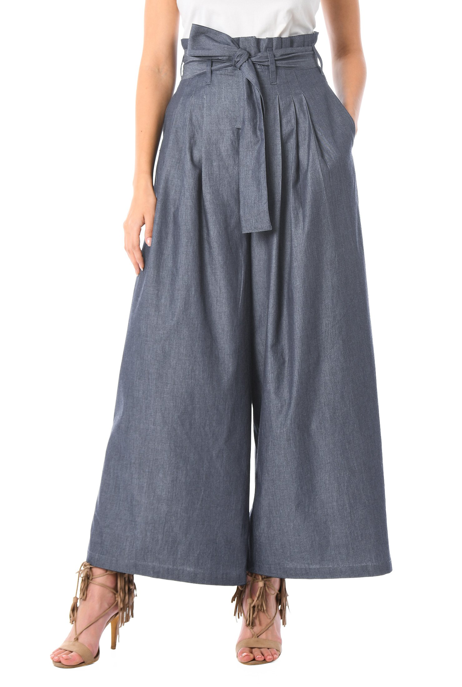 paperbag waist palazzo pants