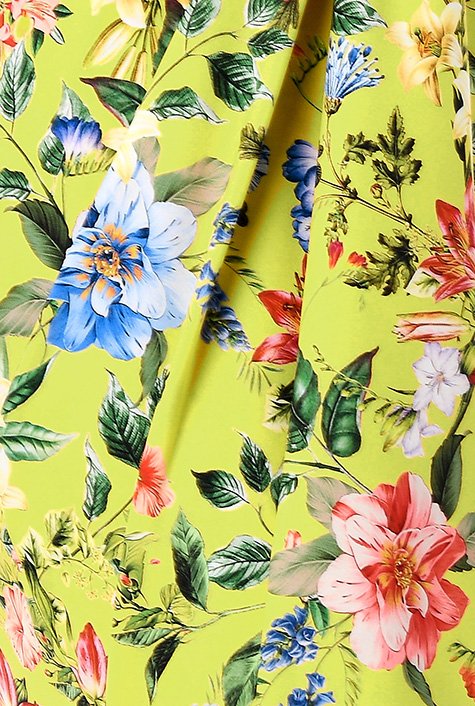 Shop Tie front floral print crepe shift dress