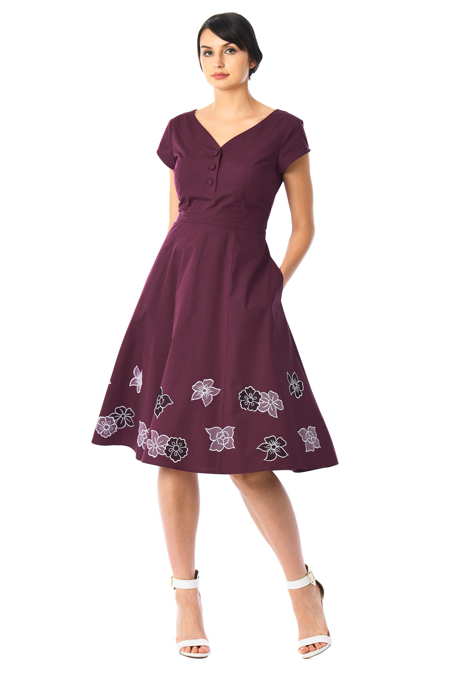 eshakti fit and flare dress