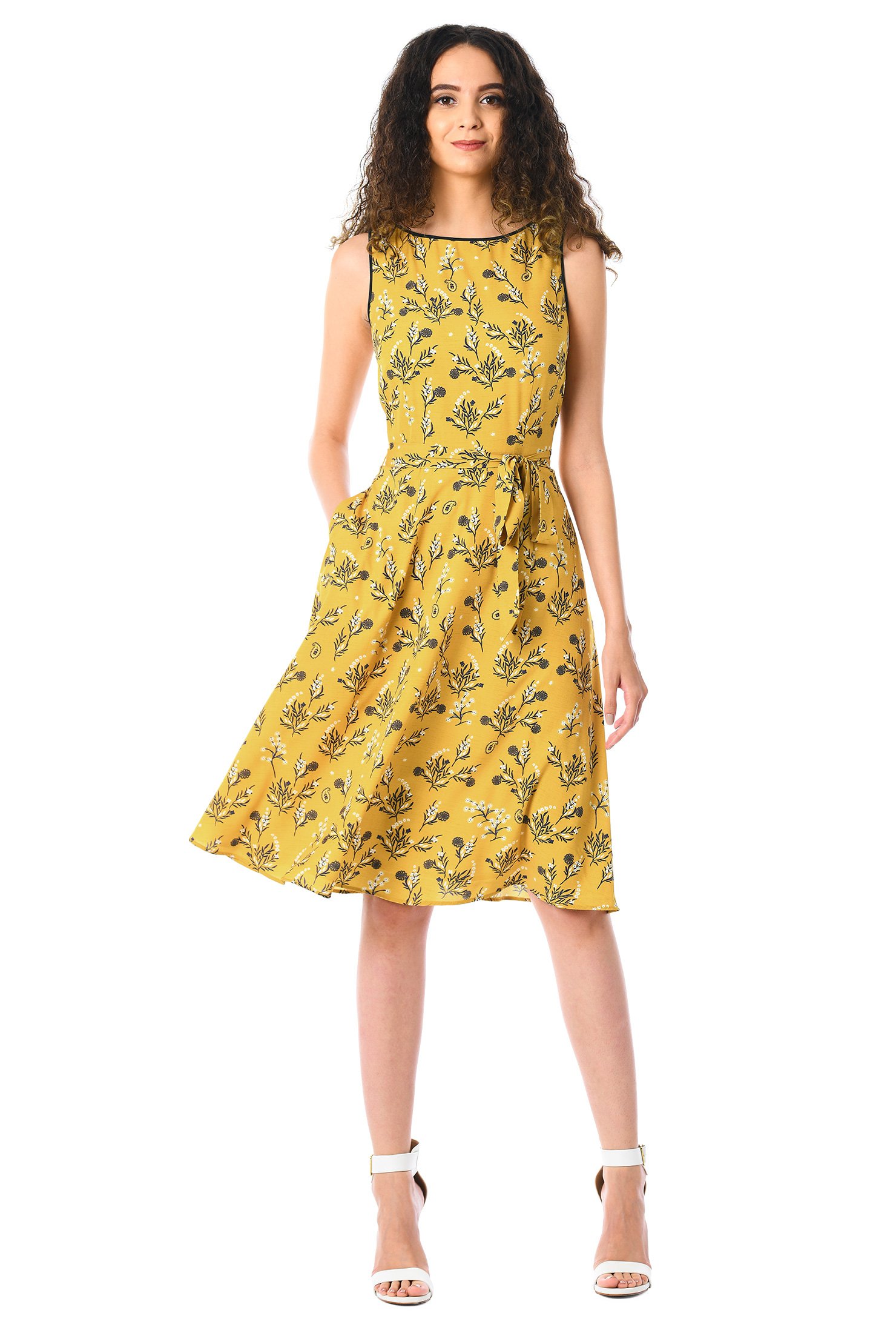 eshakti yellow dress