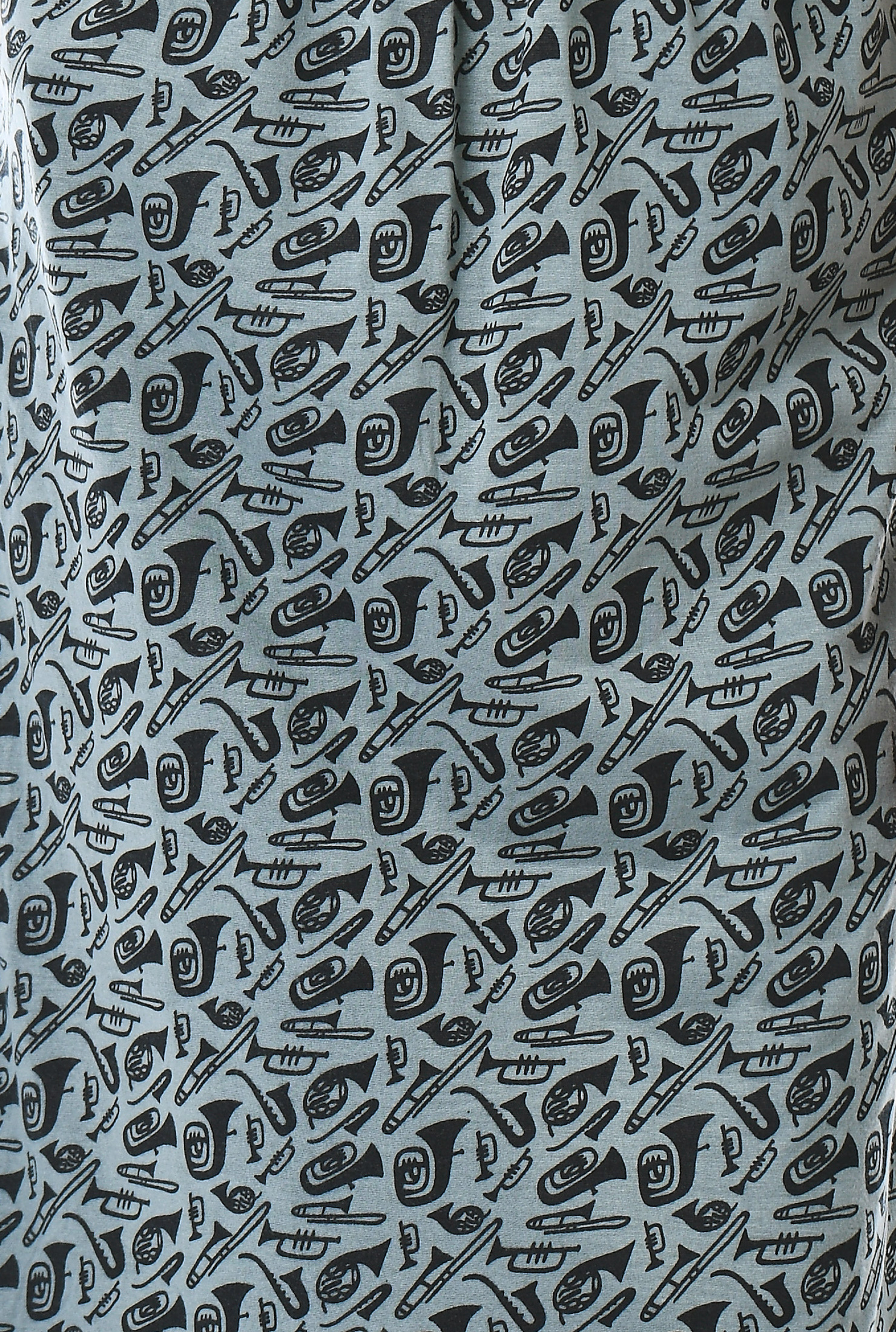 Shop Pleat waist bugle print cotton knit dress eShakti