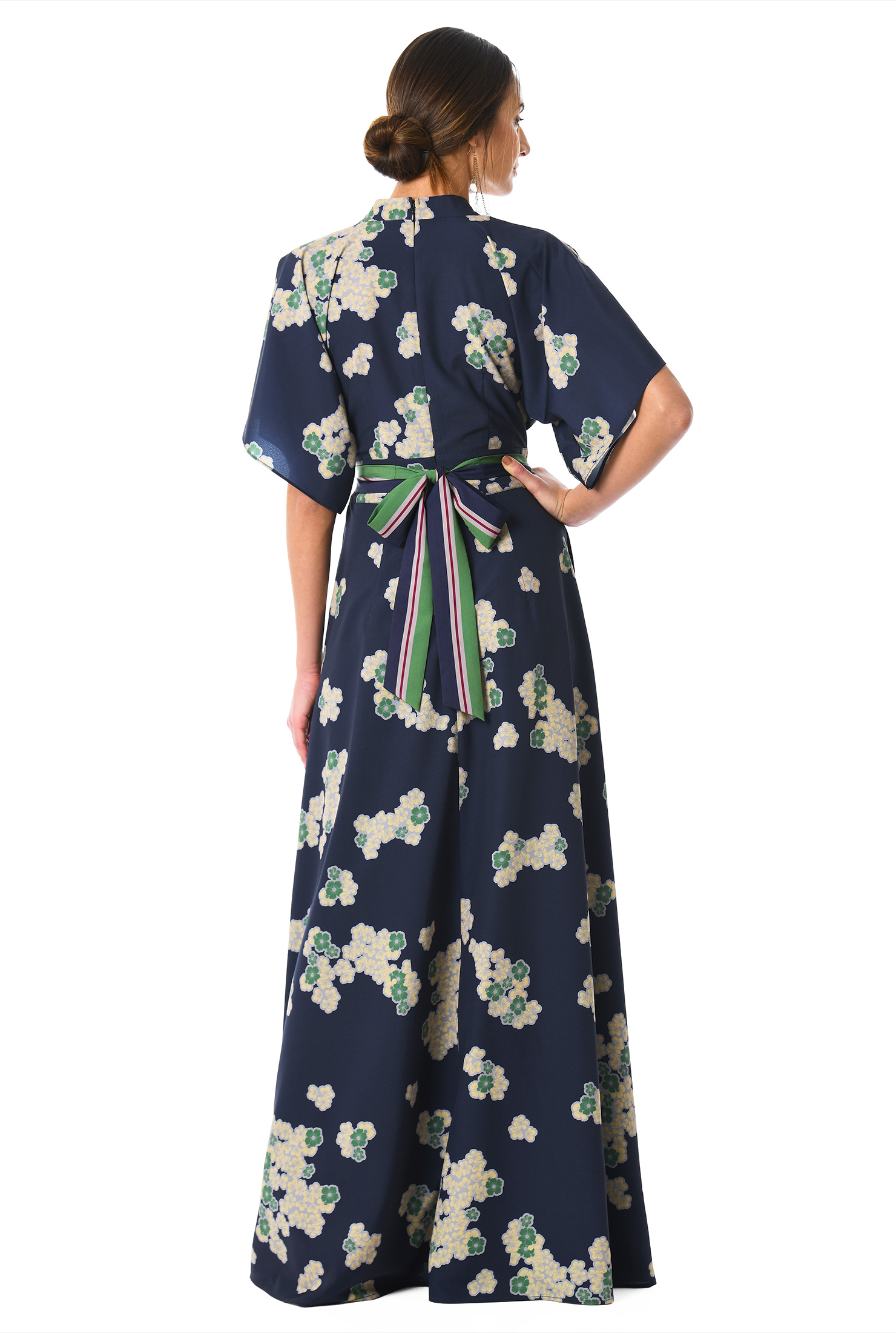 floral one piece gown