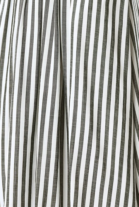 Shop Plunge stripe tencel sash dress | eShakti