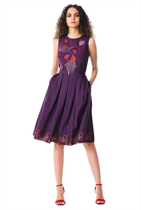 eshakti purple dress