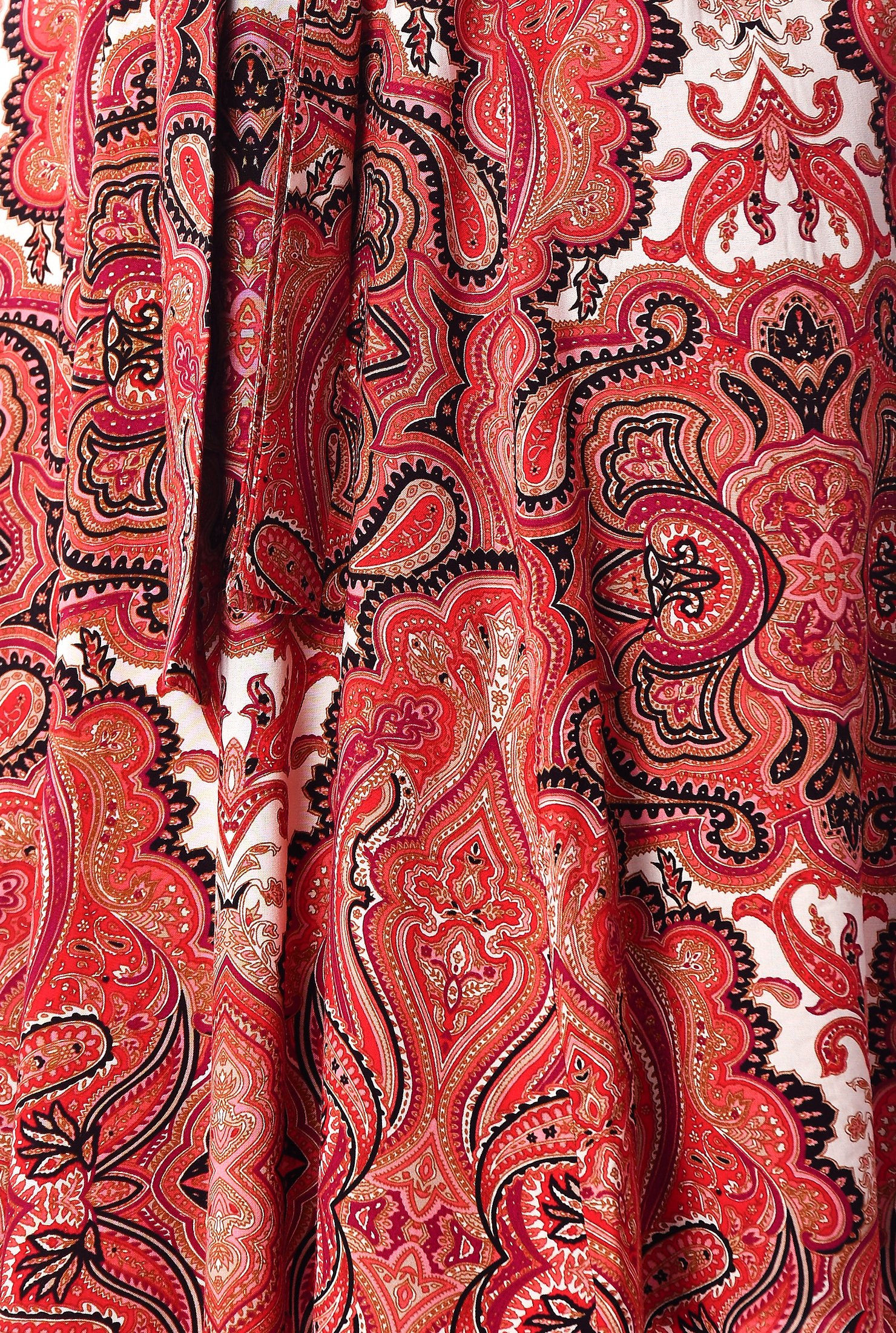 Shop Tie front paisley print dress | eShakti