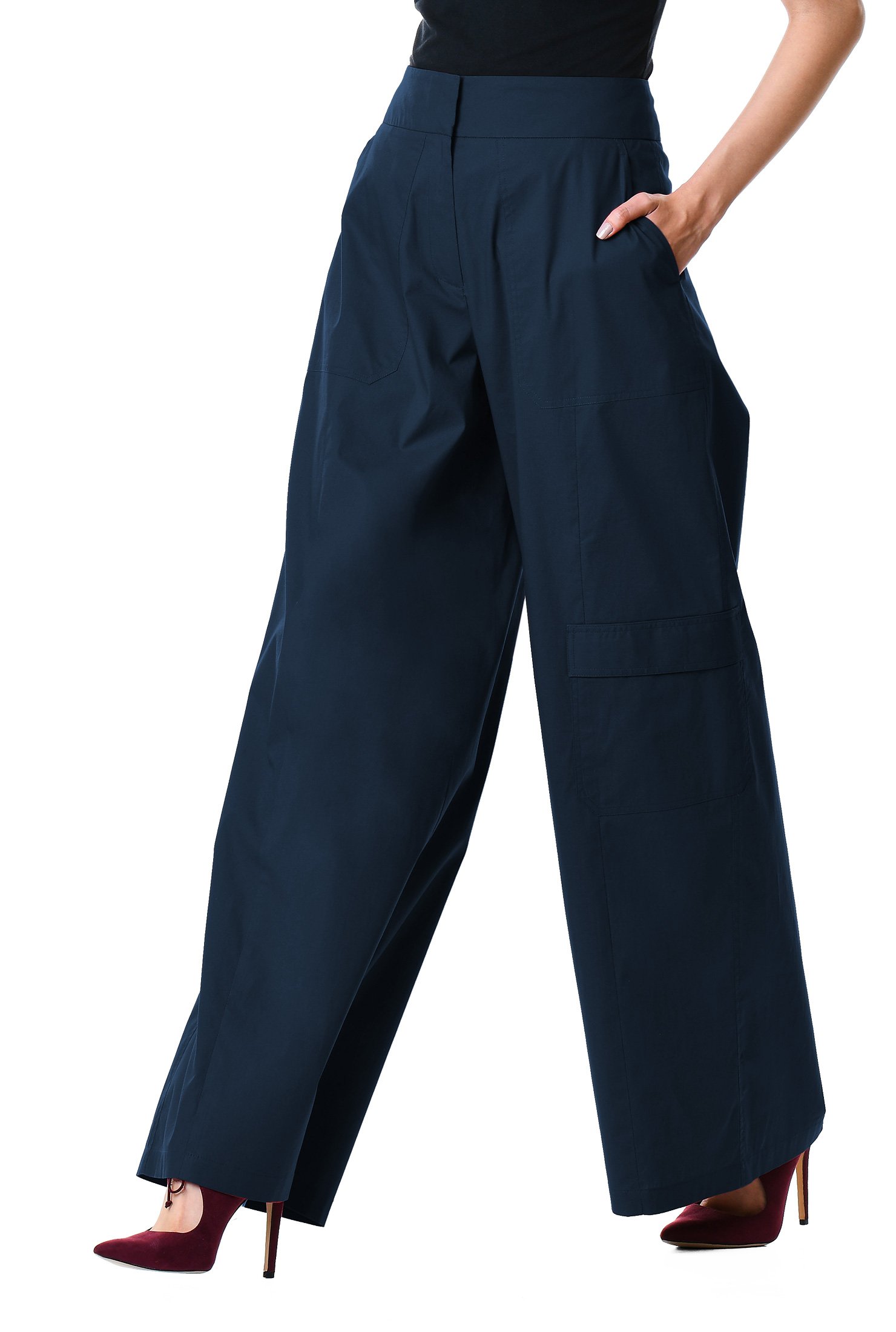 Buy BUIgtTklOP Women's Pants Loose Comfy Cotton Linen Solid Color Wide Leg  Pants Drawstring Elastic Waist Casual Sweatpants Online at desertcartOMAN