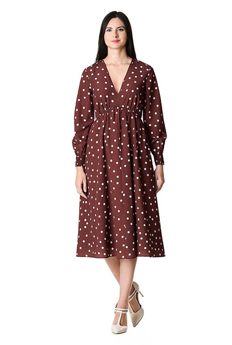 Plunge polka cheap dot dress