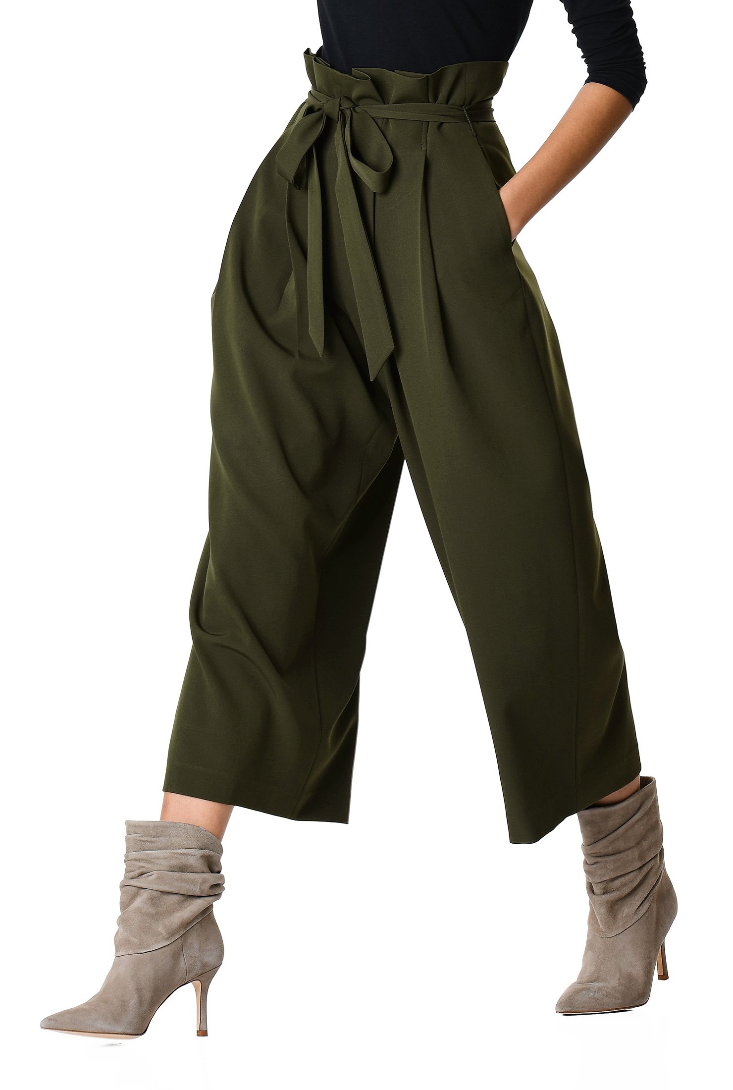 paperbag waist palazzo pants