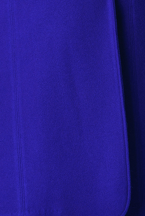 wool blend belted shawl collar wrap coat
