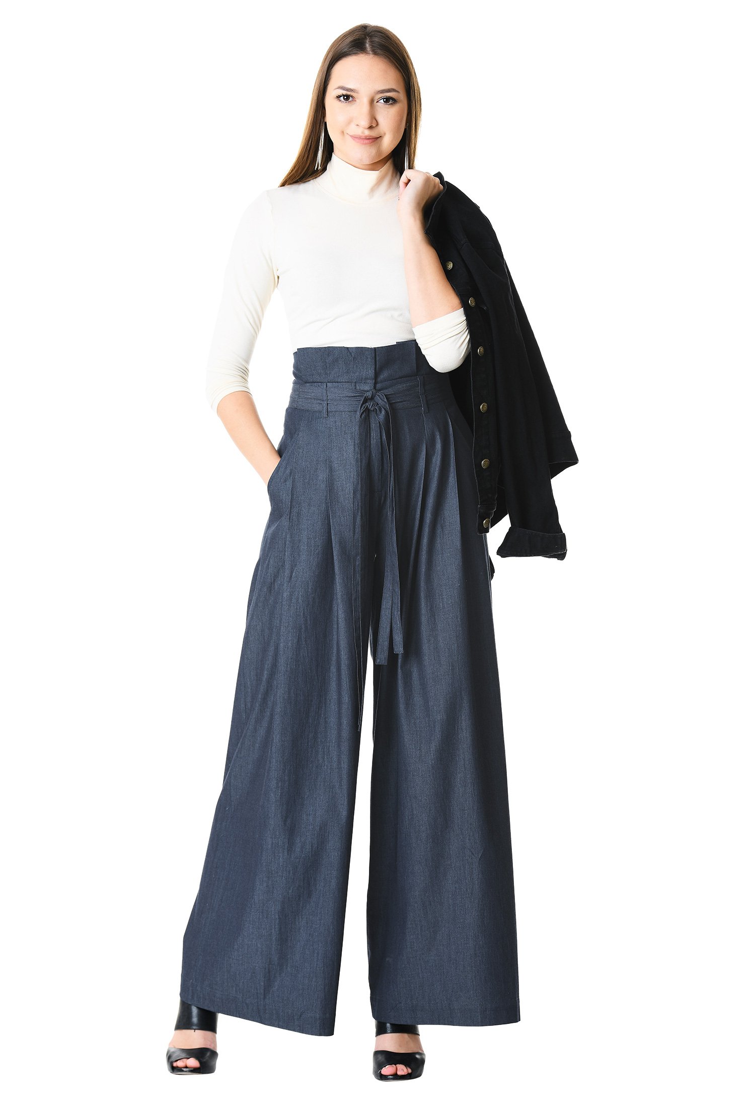 paperbag waist palazzo pants