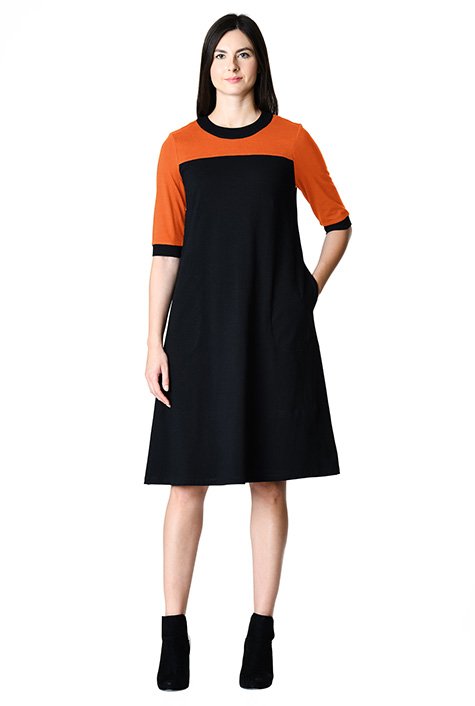 Colorblock shift dress hotsell