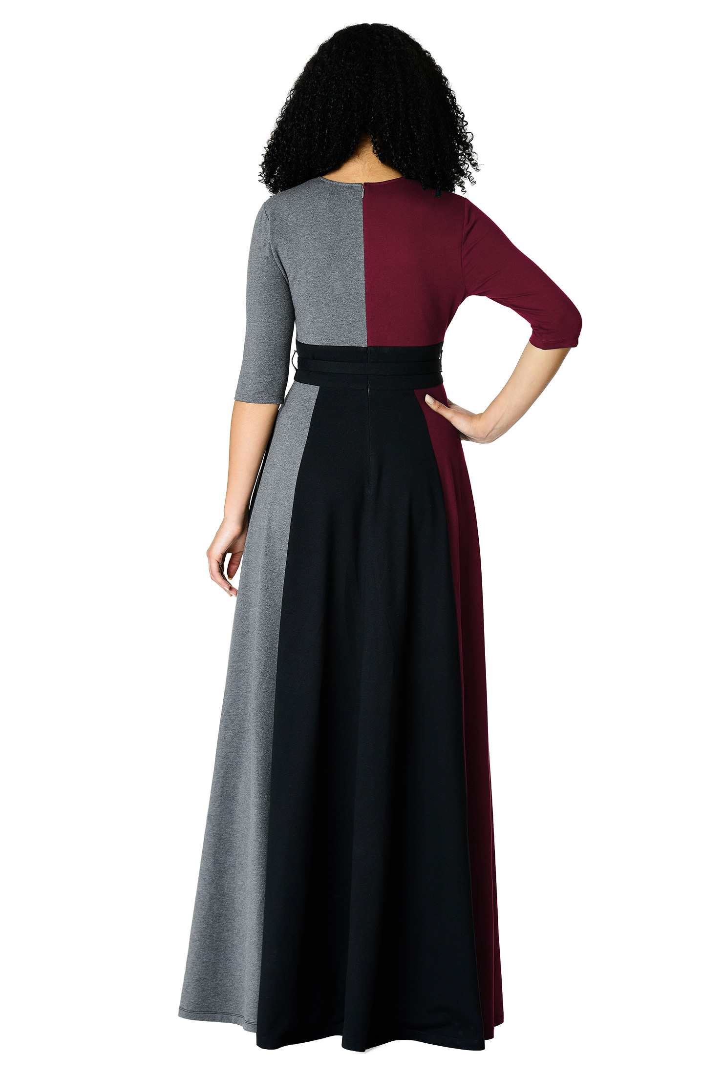 belted maxi dress