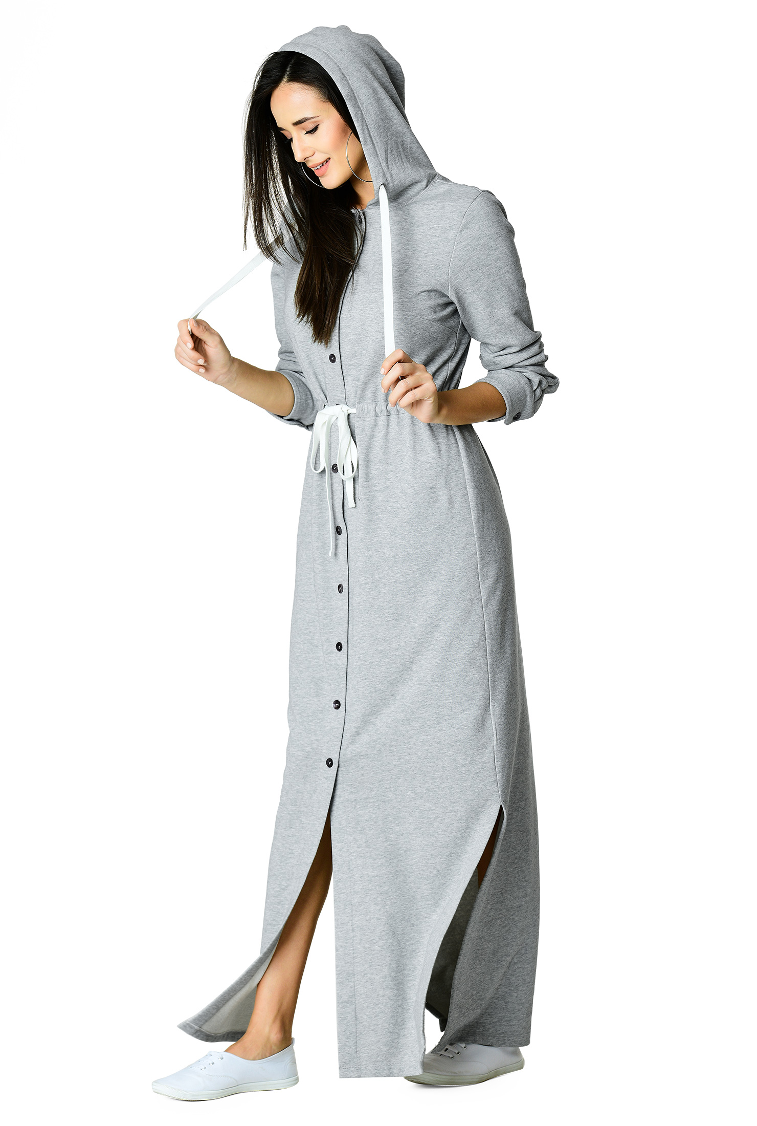 hoodie maxi dress