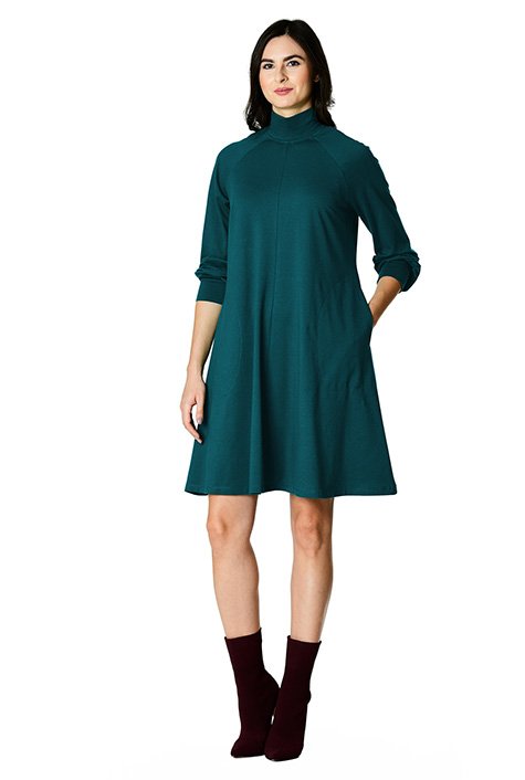 Turtleneck 2024 shift dress