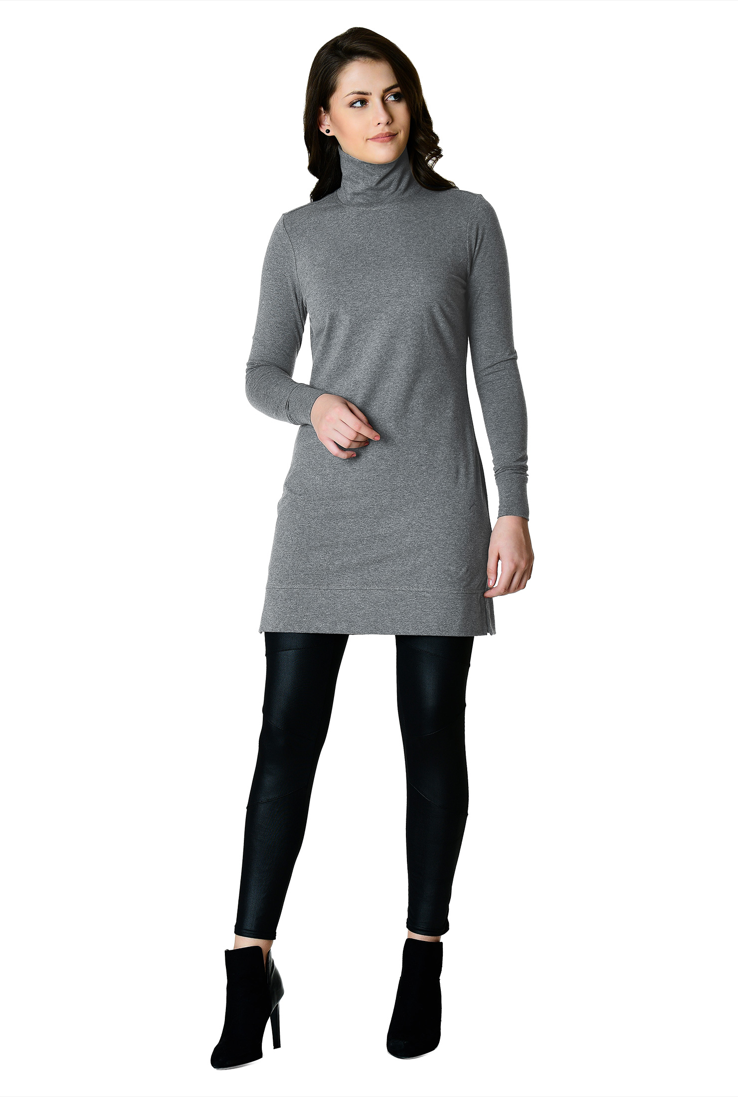 Tunic length turtlenecks Clearance