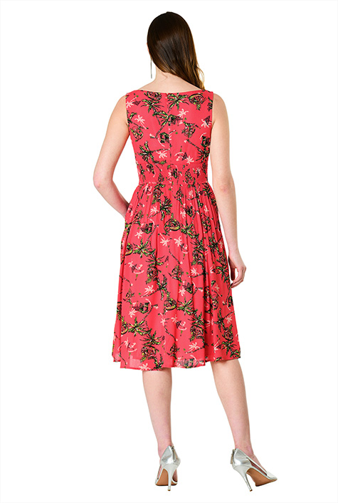 Floral Print Paladina High Low Dress ML Monique Lhuillier Elle