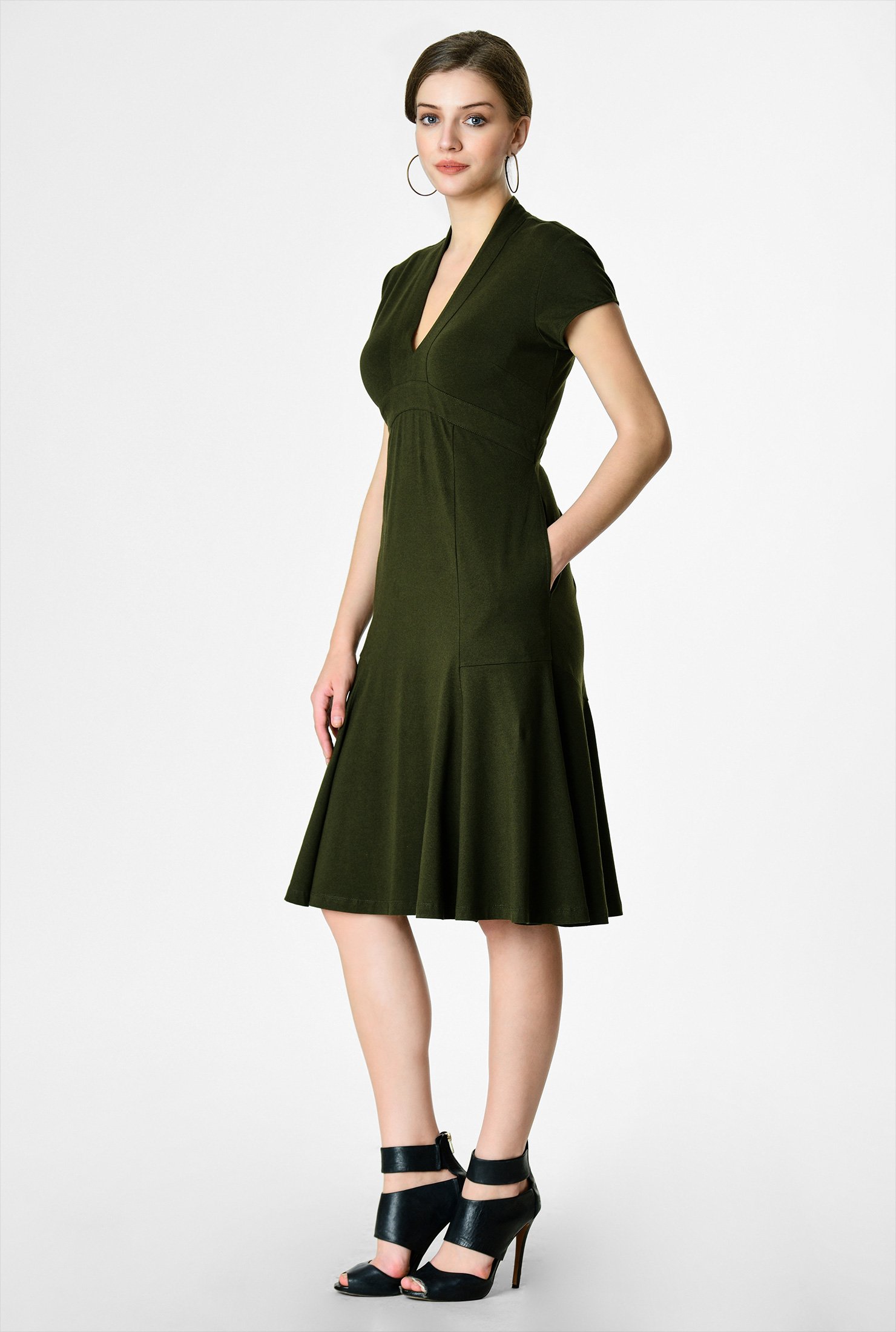 shop-curved-empire-waist-cotton-knit-dress-eshakti