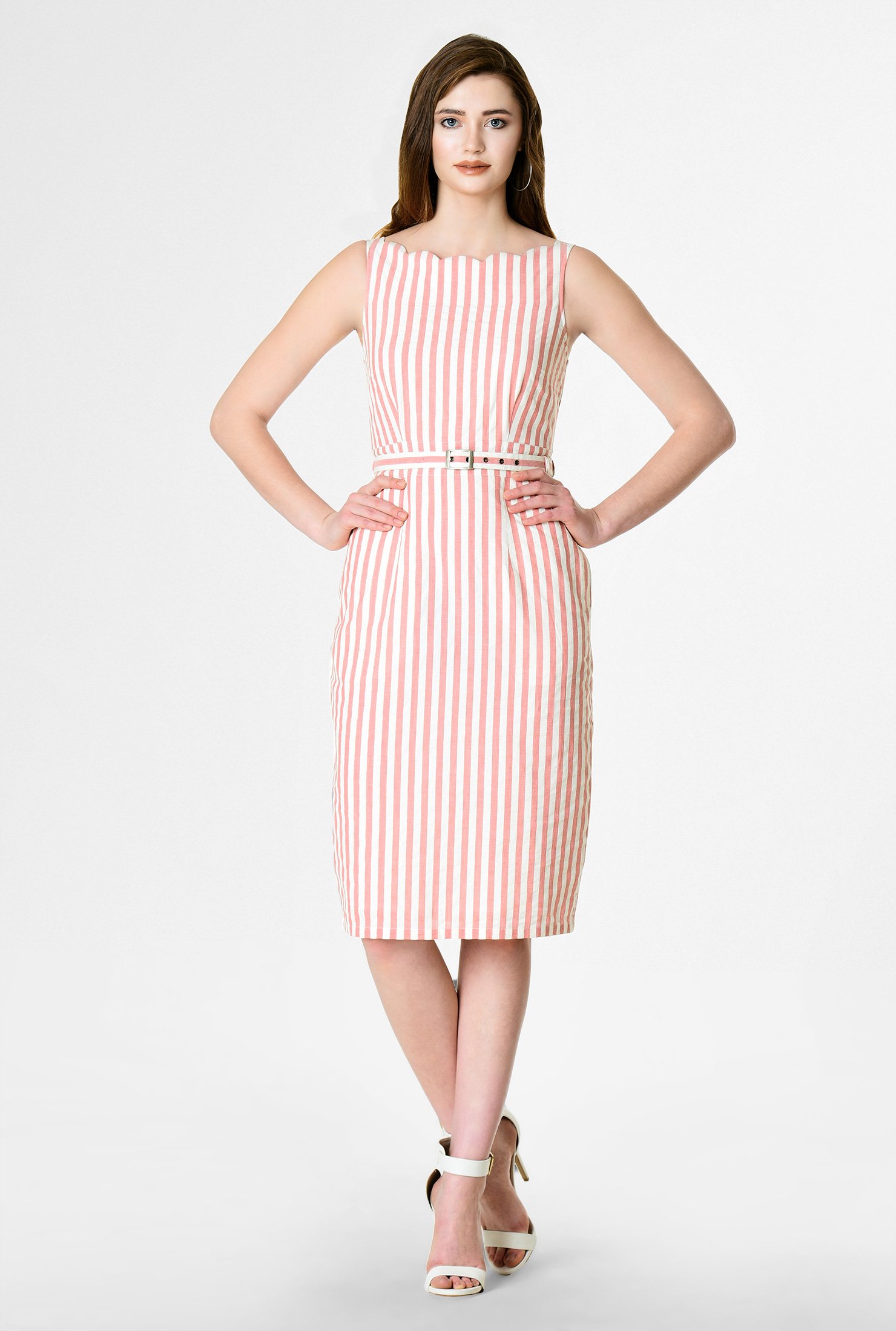 seersucker sheath dress