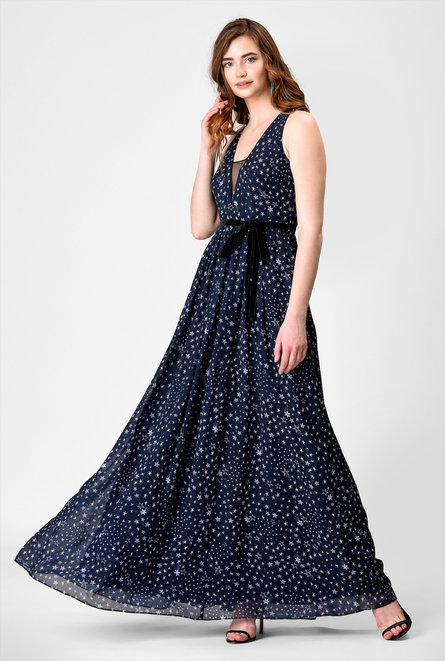 star maxi dress