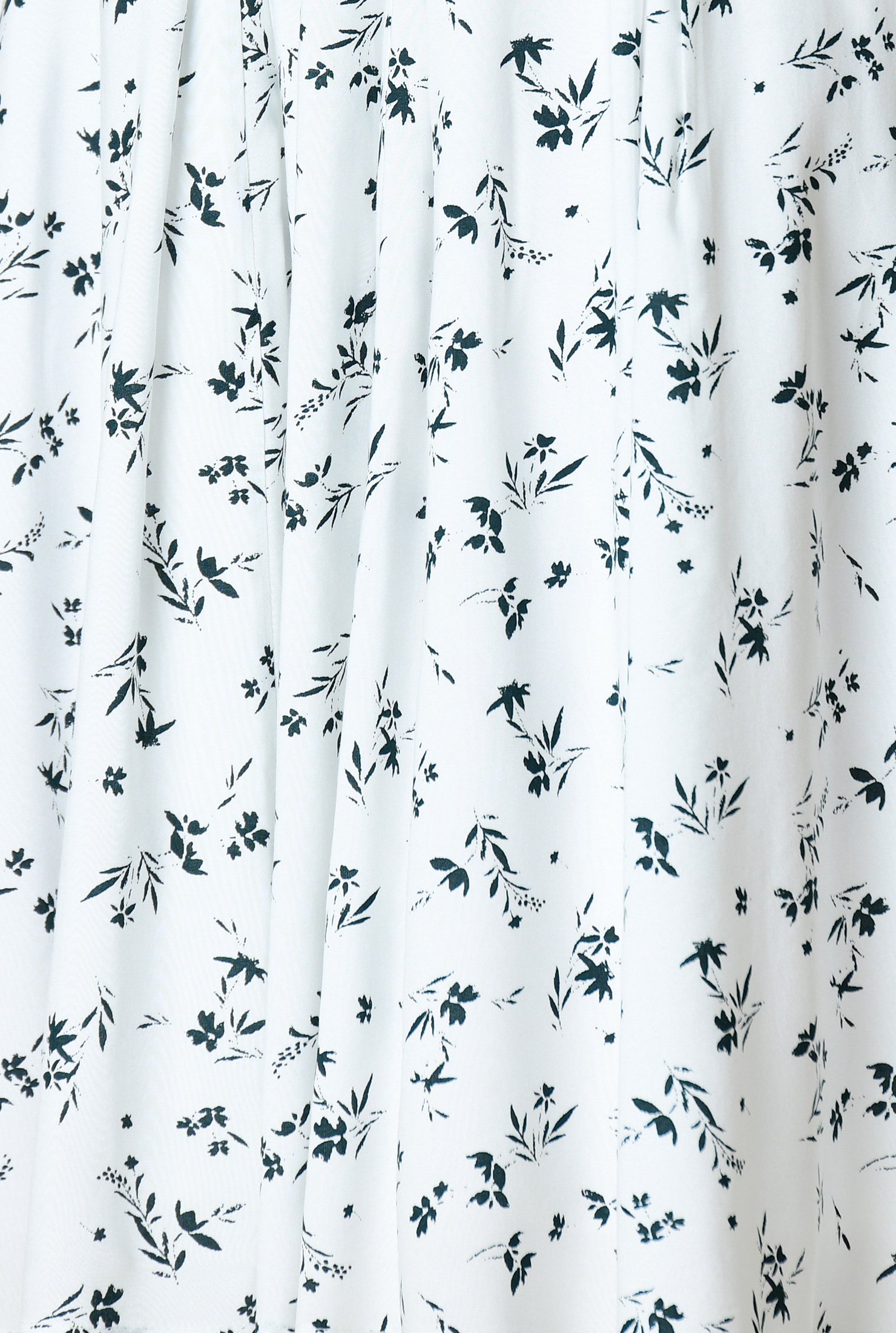 Shop Inky floral print flounce hem dress | eShakti