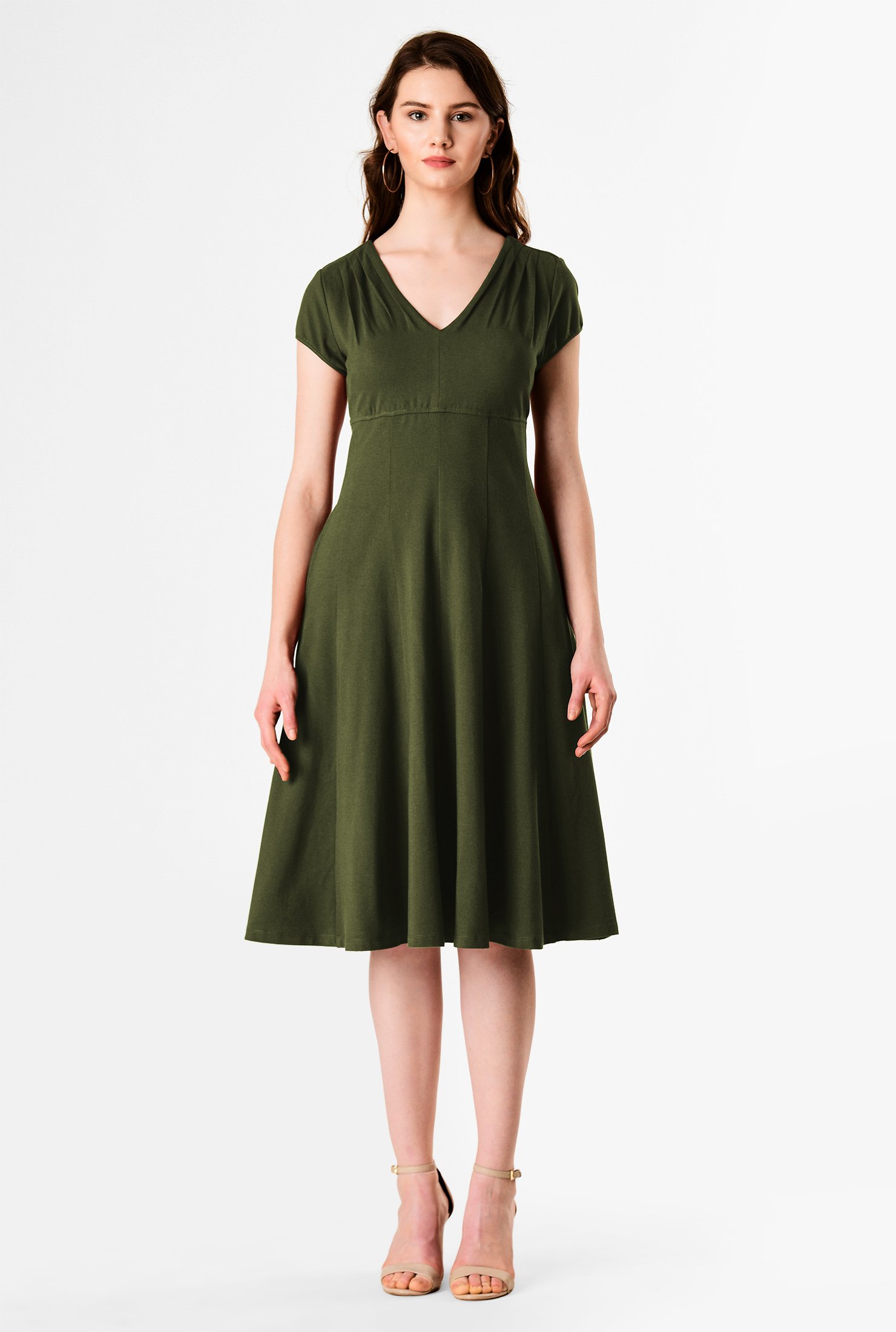 eshakti fit and flare dress