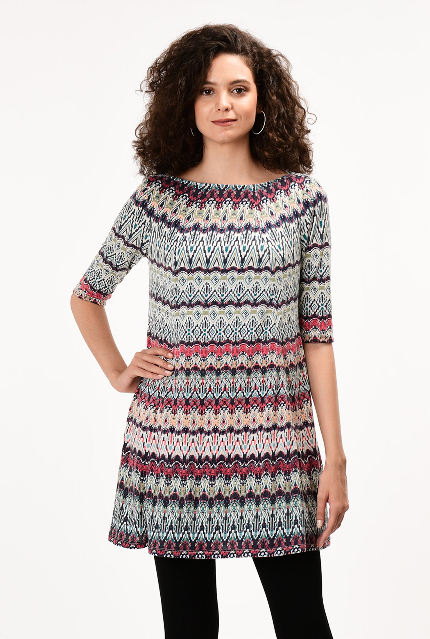 jersey tunic top
