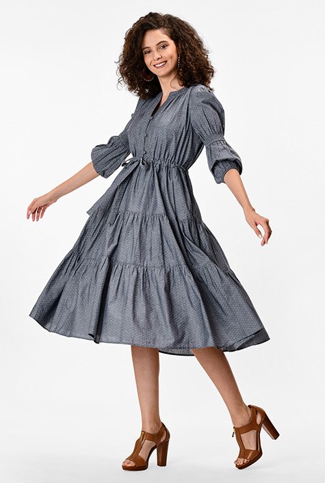 Eshakti chambray outlet dress