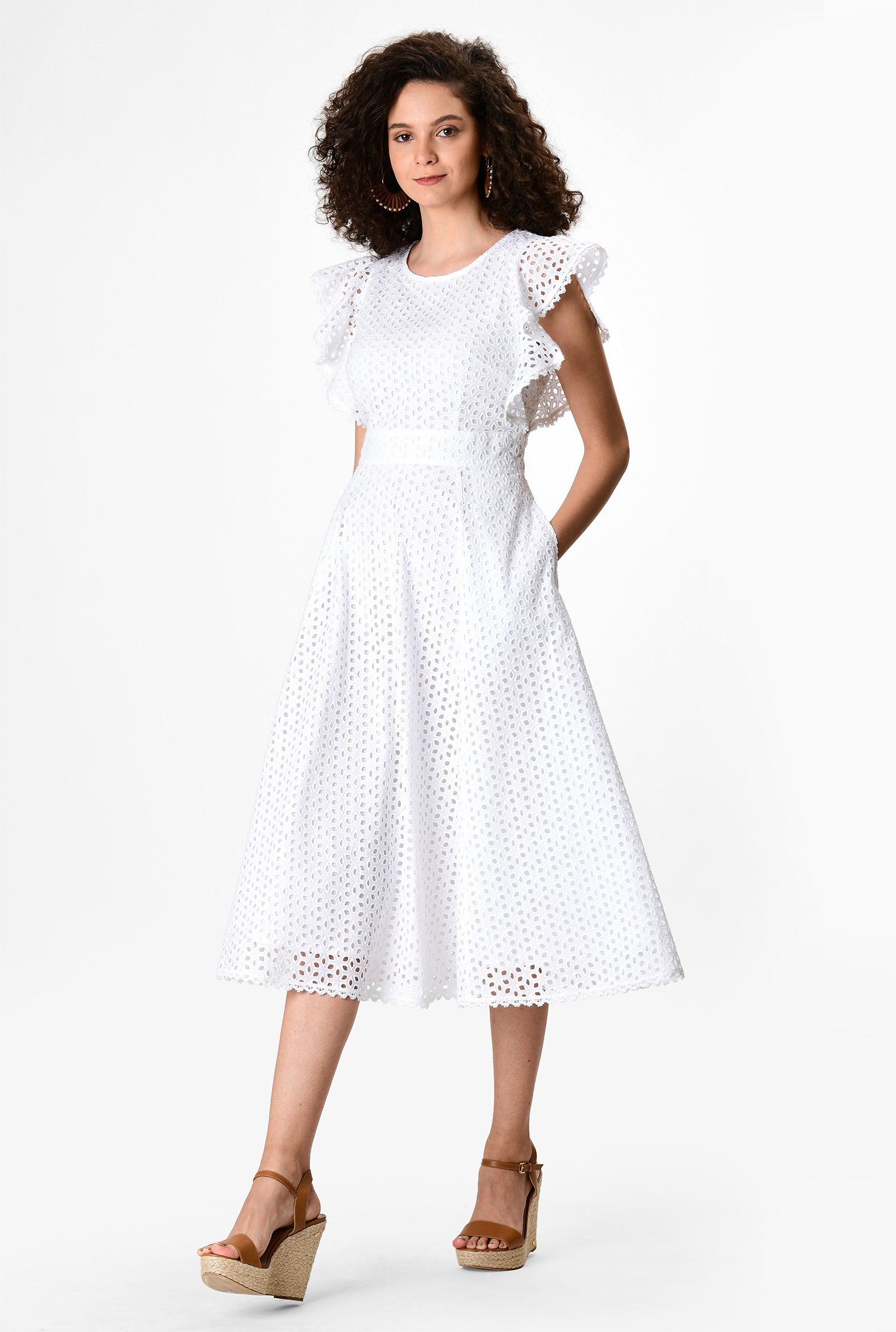 cotton eyelet dress