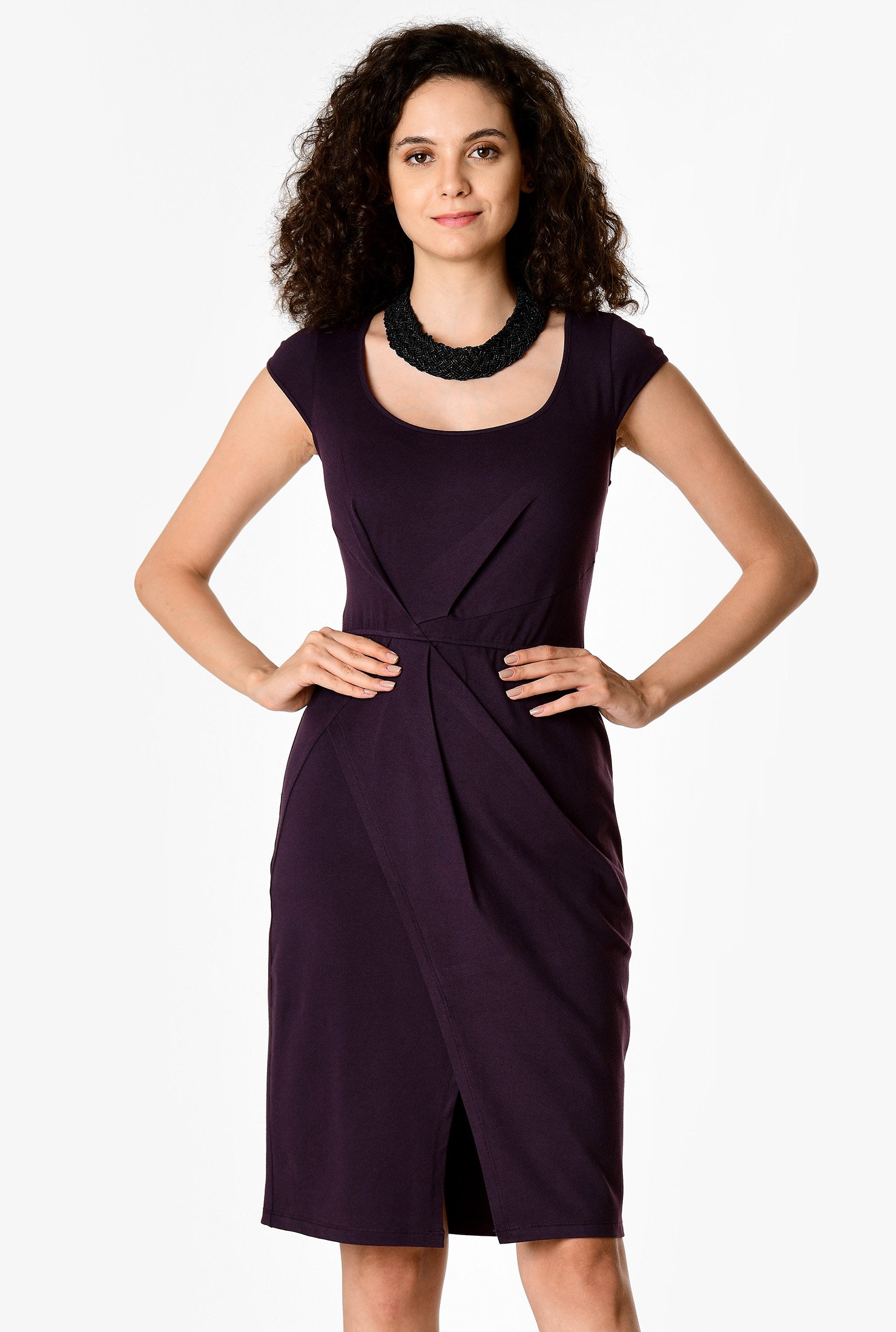 wrap sheath dress