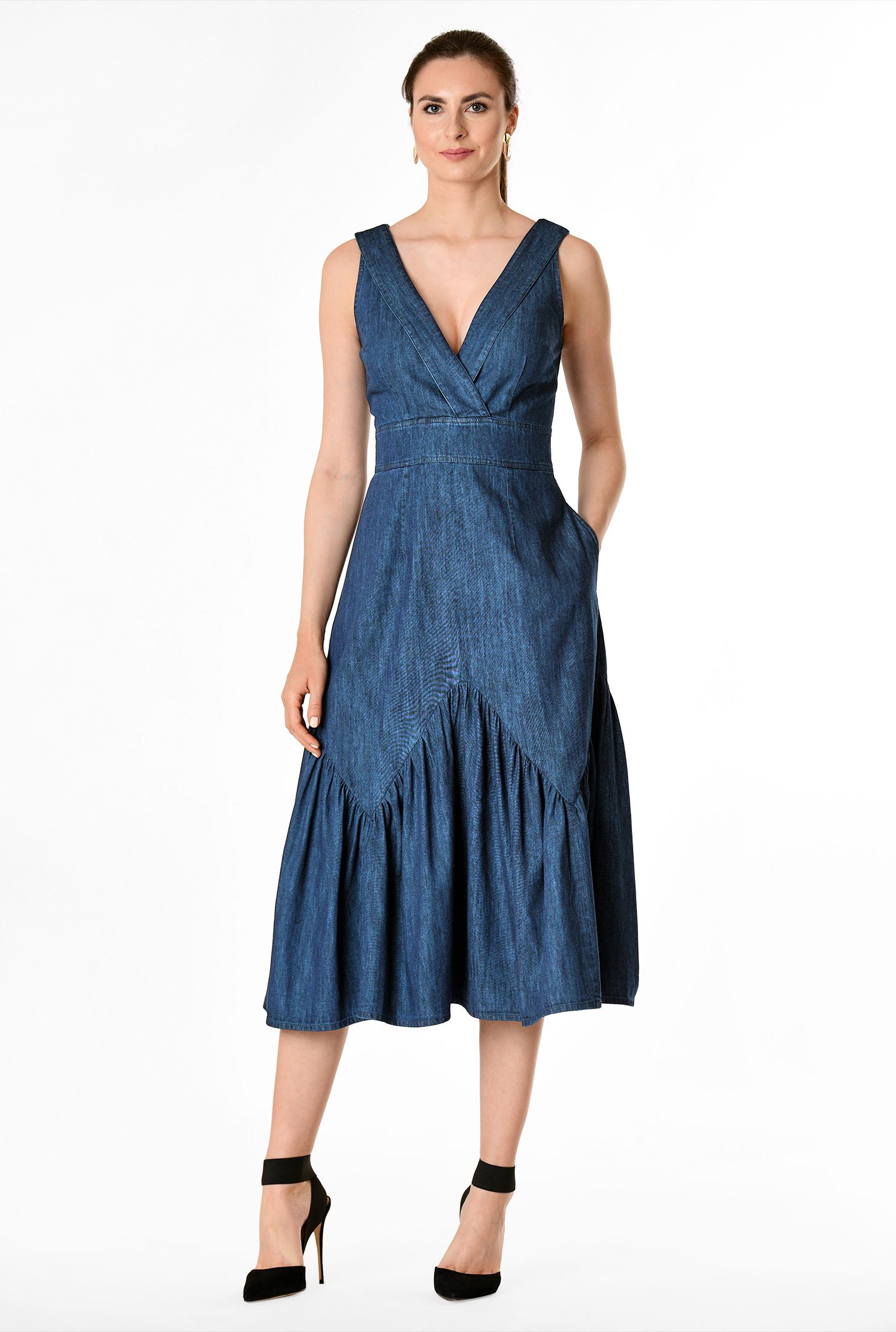 eshakti denim dress