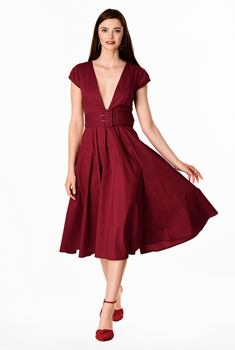 【関税込み】Woolen dress with satin belt and straps STADIG Women's Dress Rib-Knit Wrap Belted Dress Dress for
