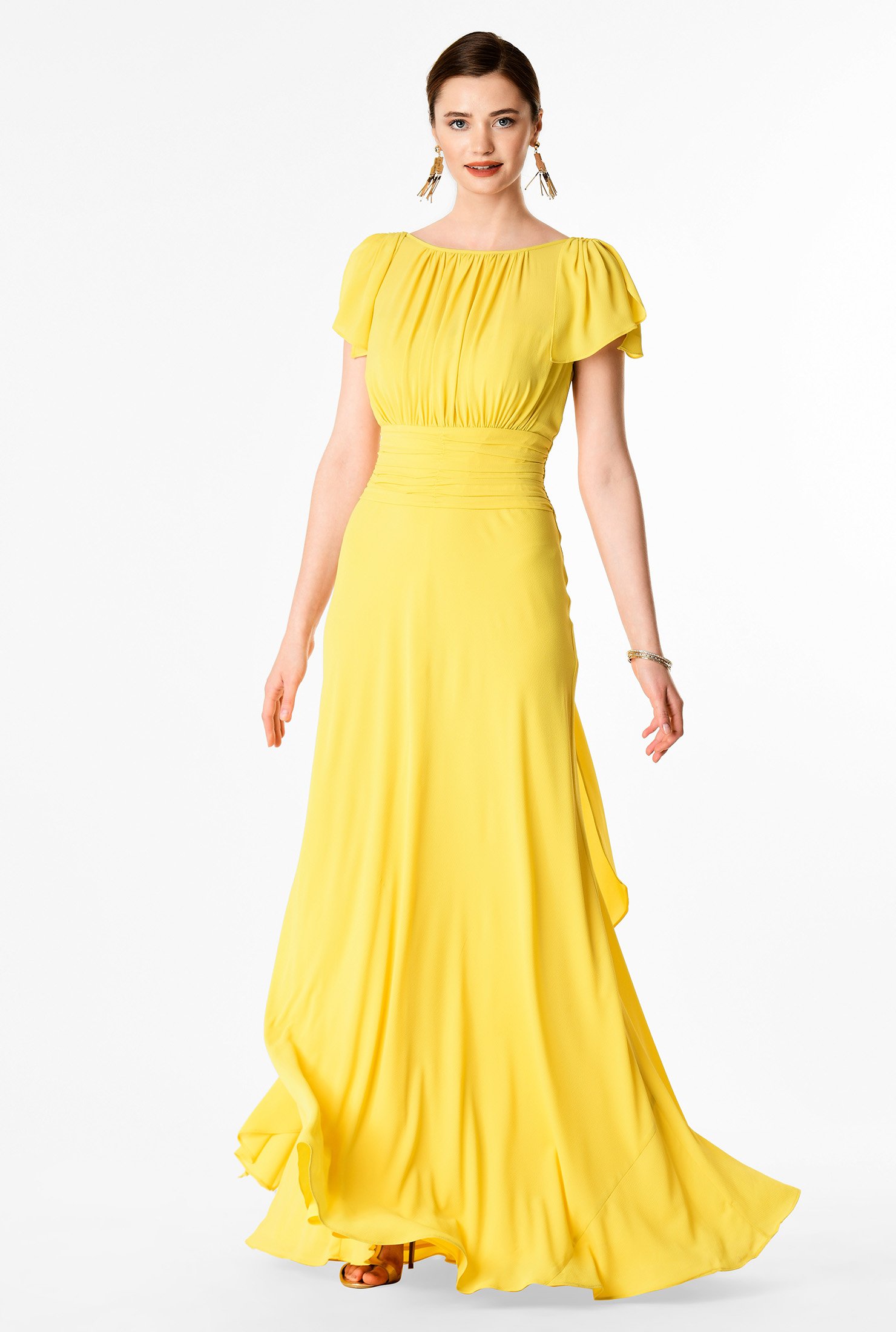 eshakti yellow dress