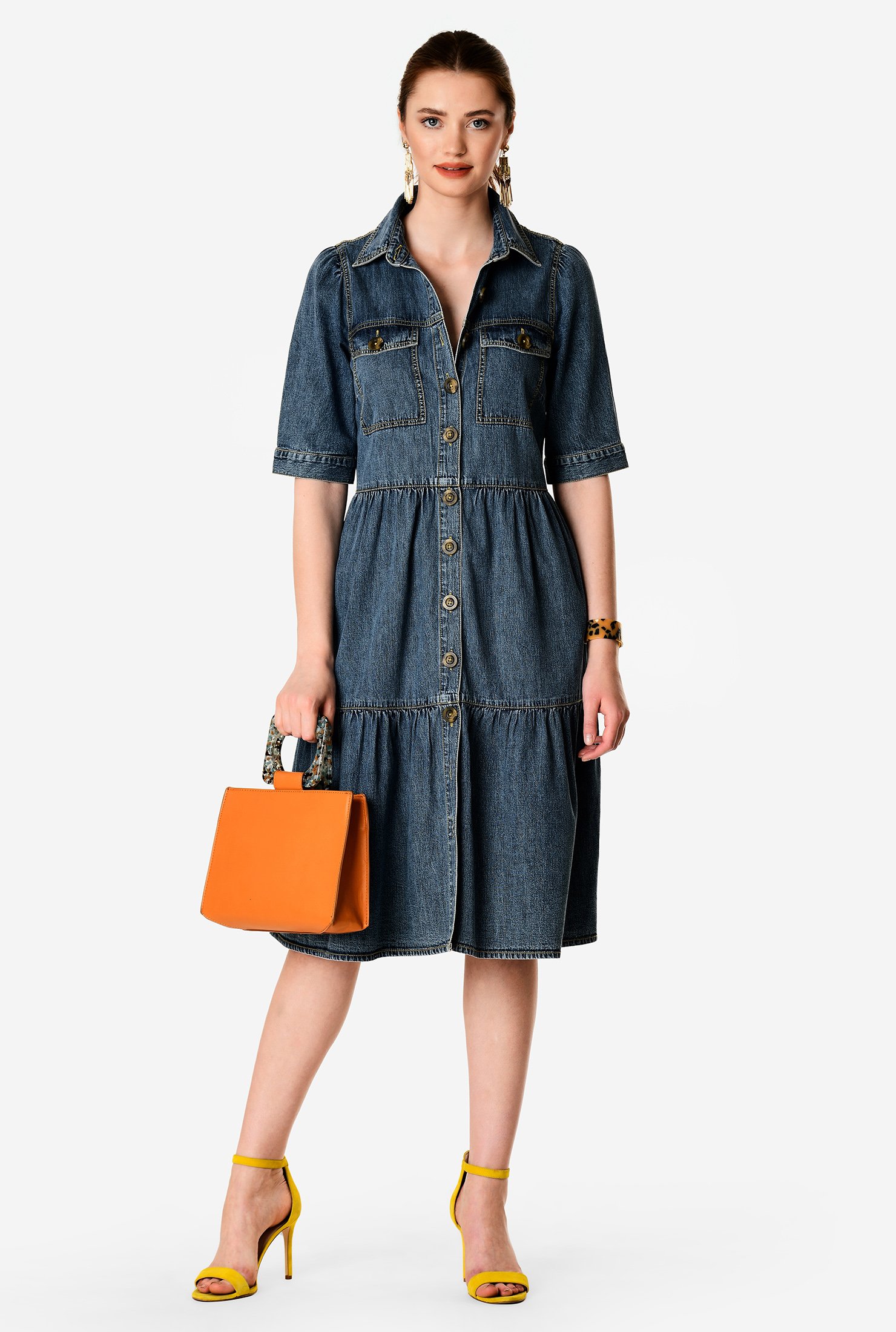 eshakti denim dress