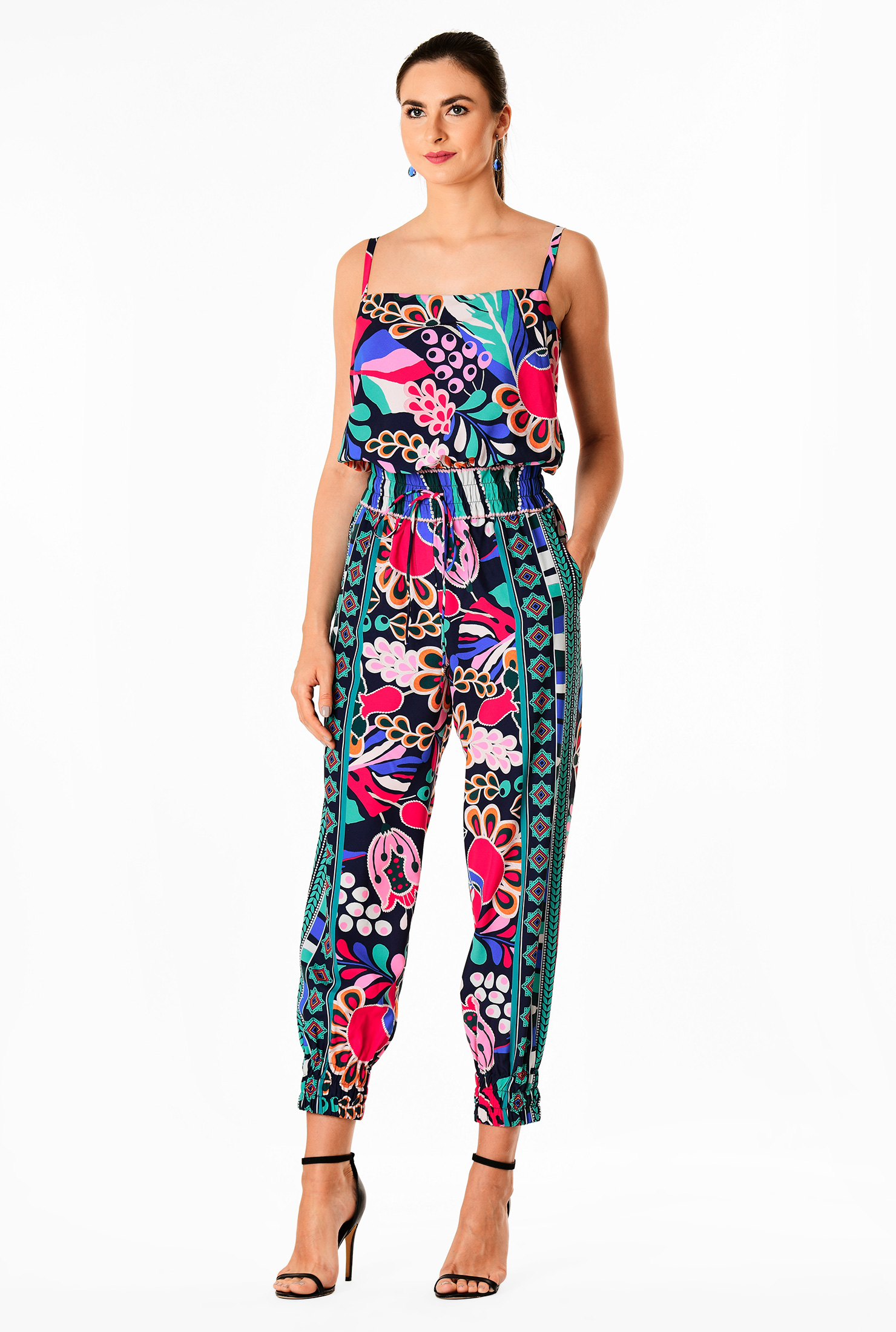 Graphic print jumpsuit Clearance