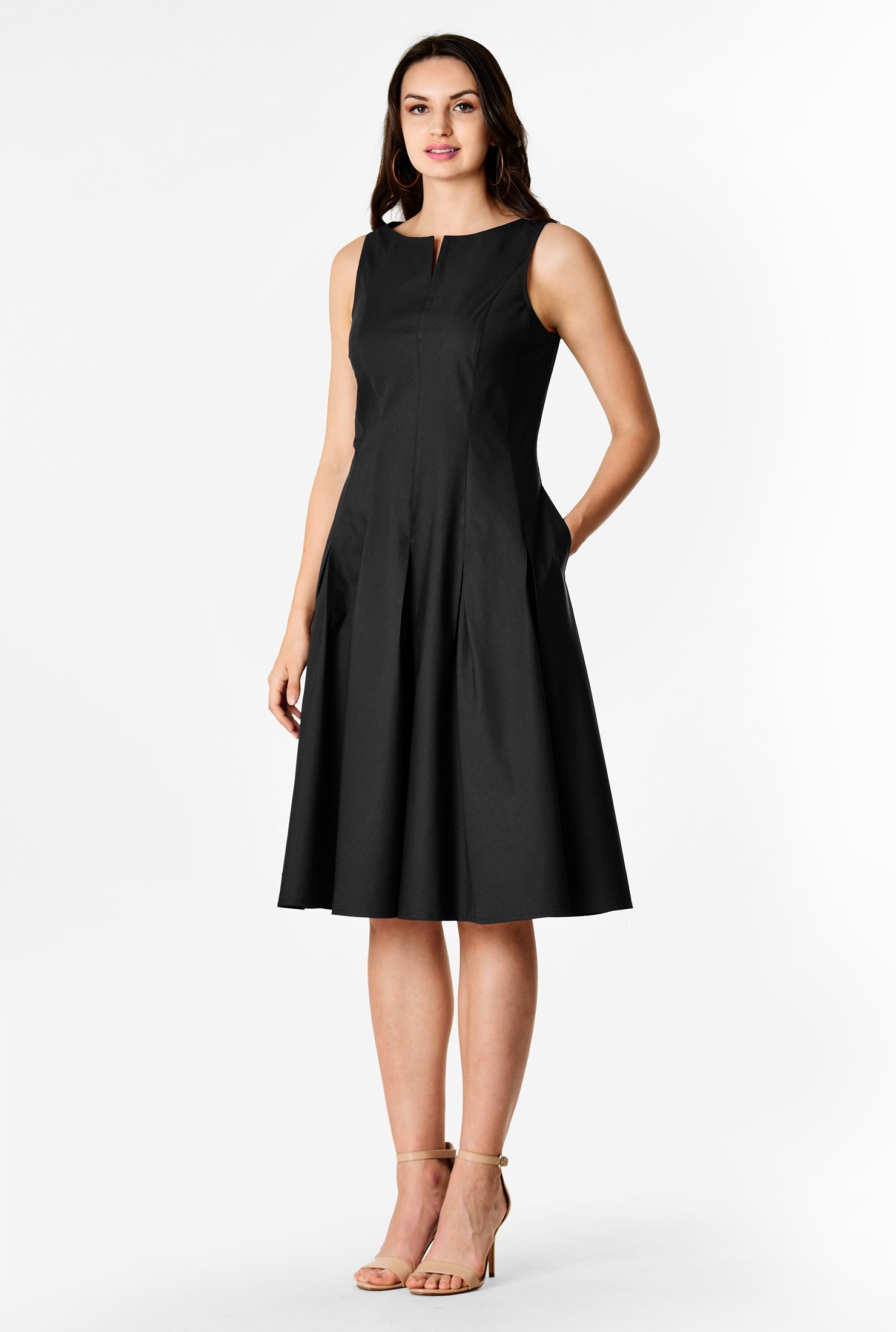 eshakti fit and flare dress