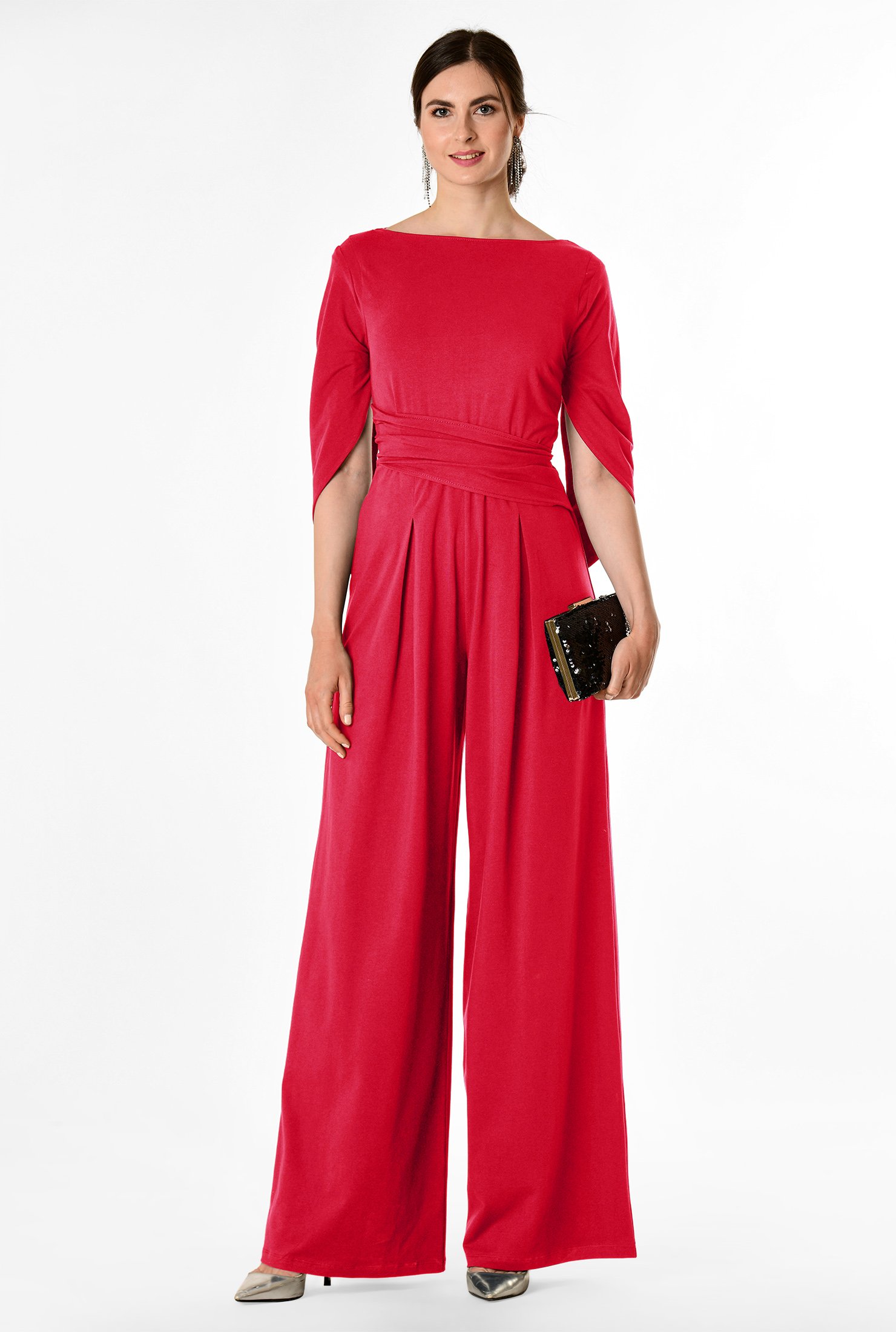 formal palazzo jumpsuit