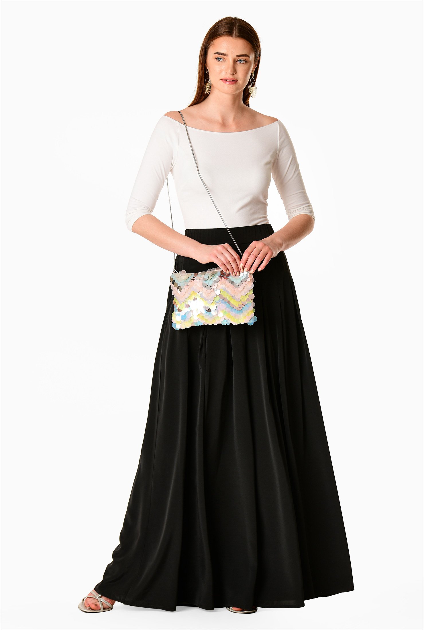 crepe palazzo pants