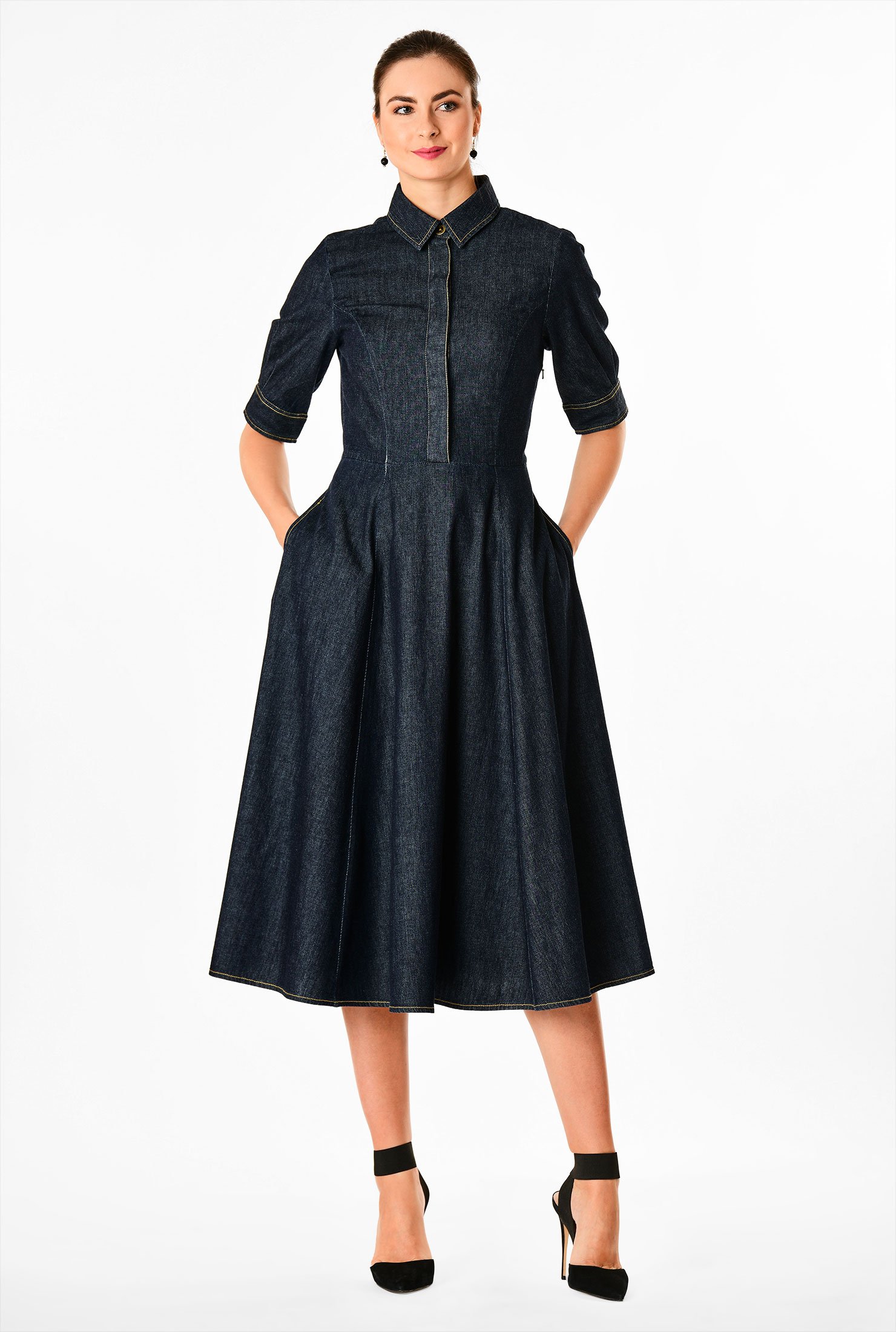 eshakti denim dress