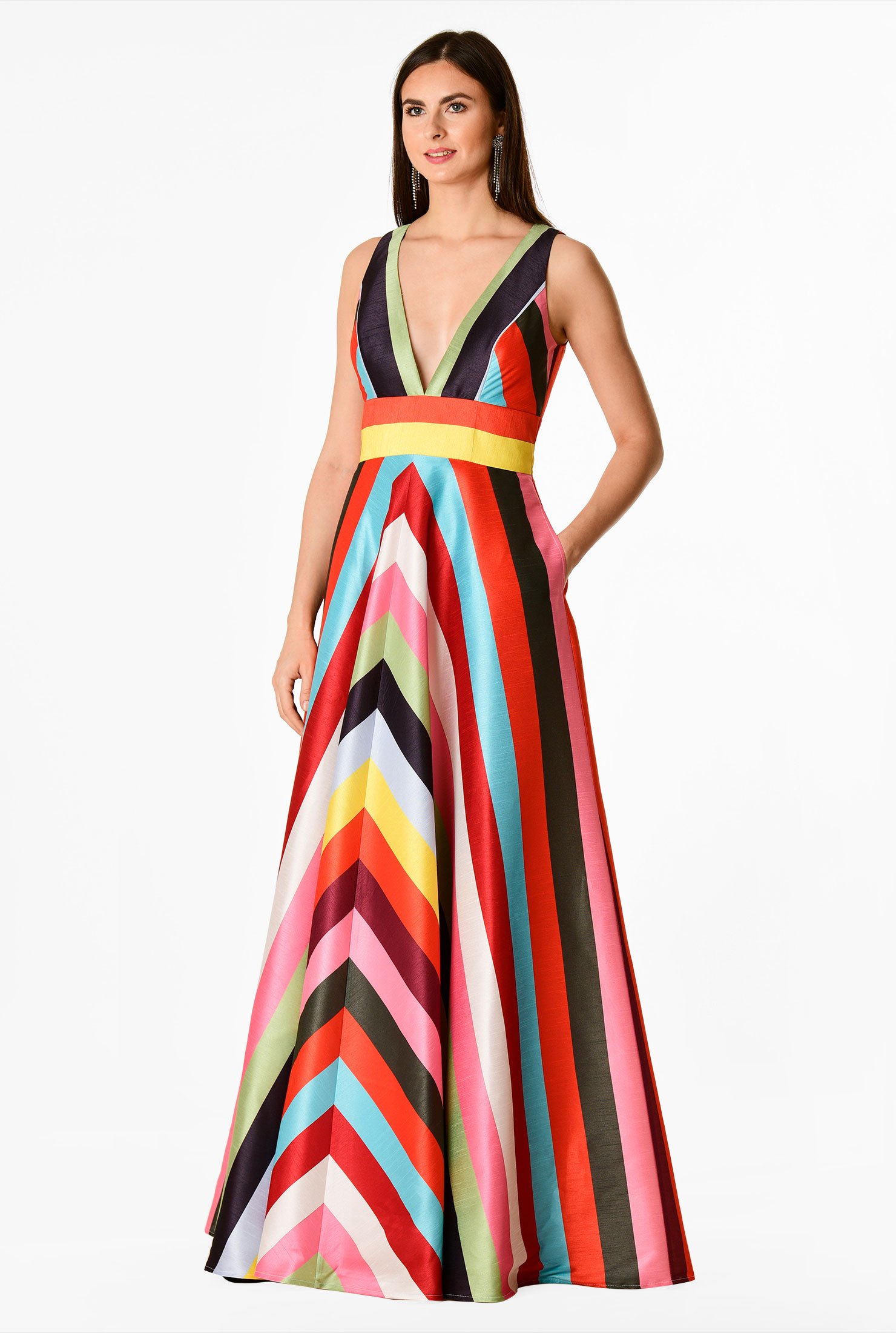 Stripe Print Dress on Sale, UP TO 64% OFF | www 