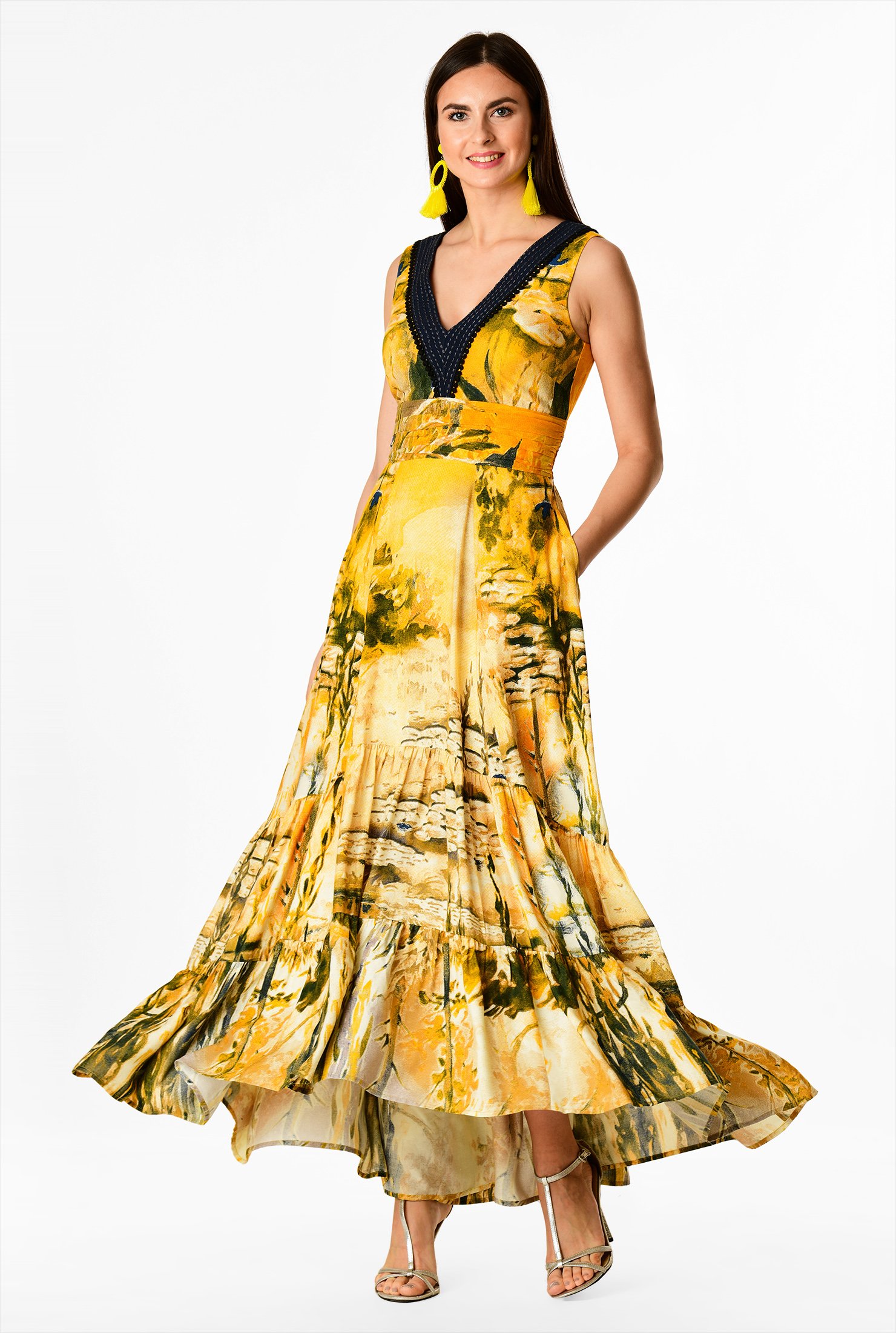 eshakti yellow dress