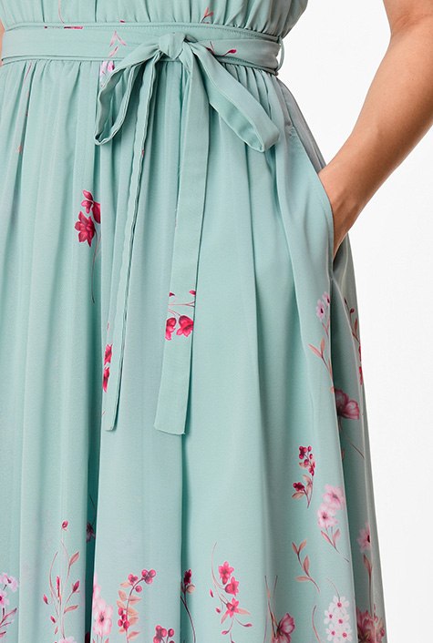 【美品/size1】Acka all sheer flower dress 美品】Acka all sheer flower dress（beige） Eliza J Women's