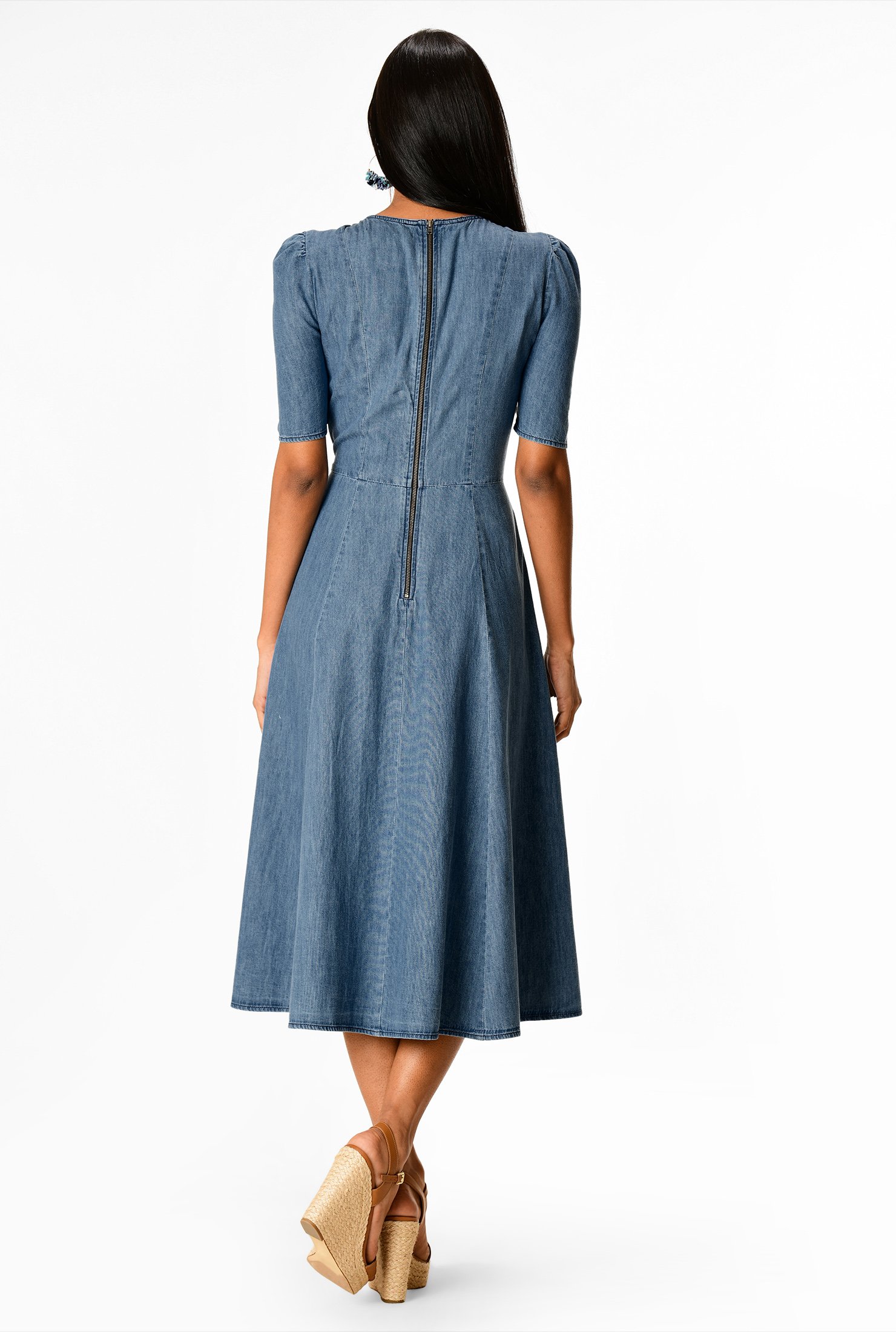 eshakti denim dress