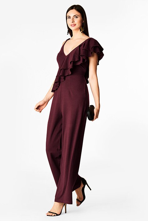 Ruffle cheap side jumpsuit