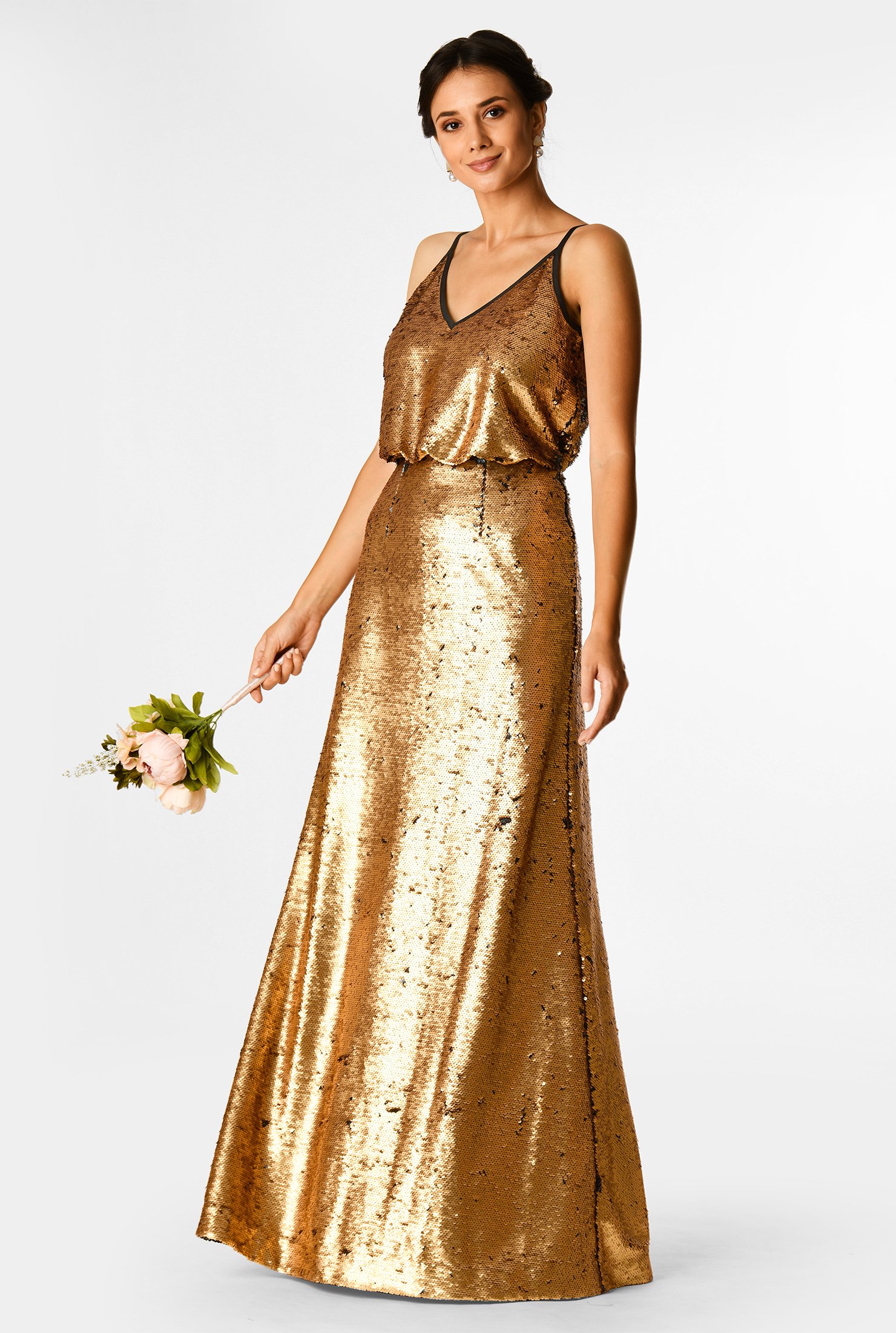 metallic maxi