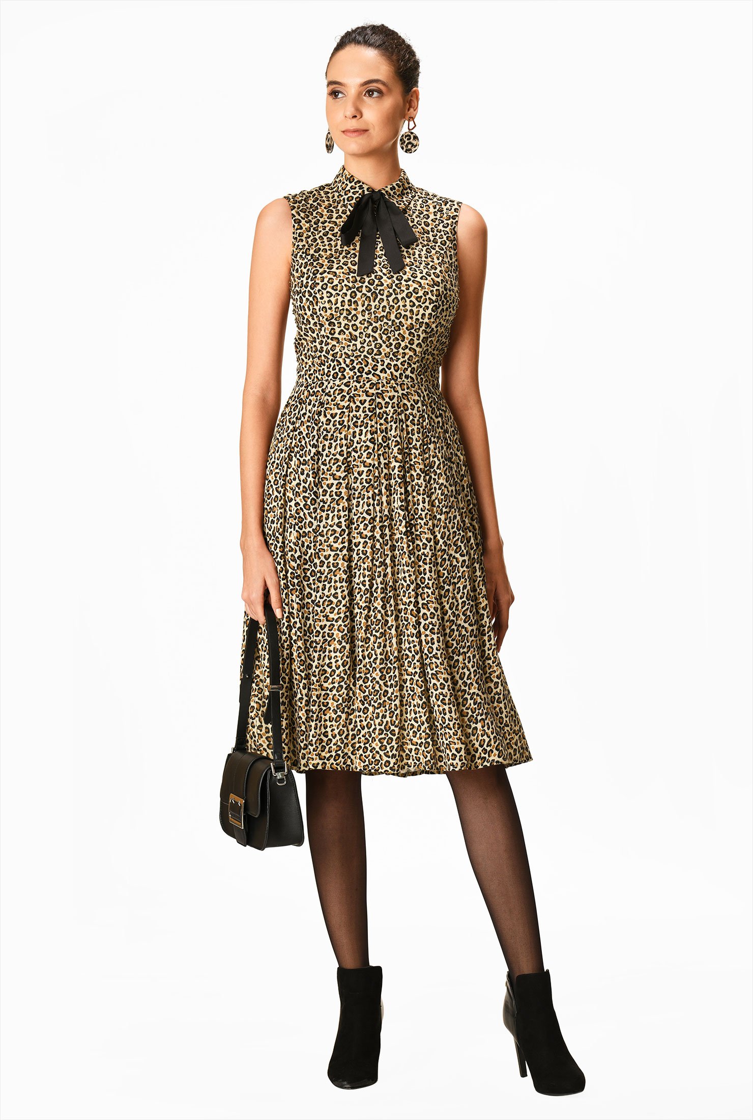 sequin animal print dress