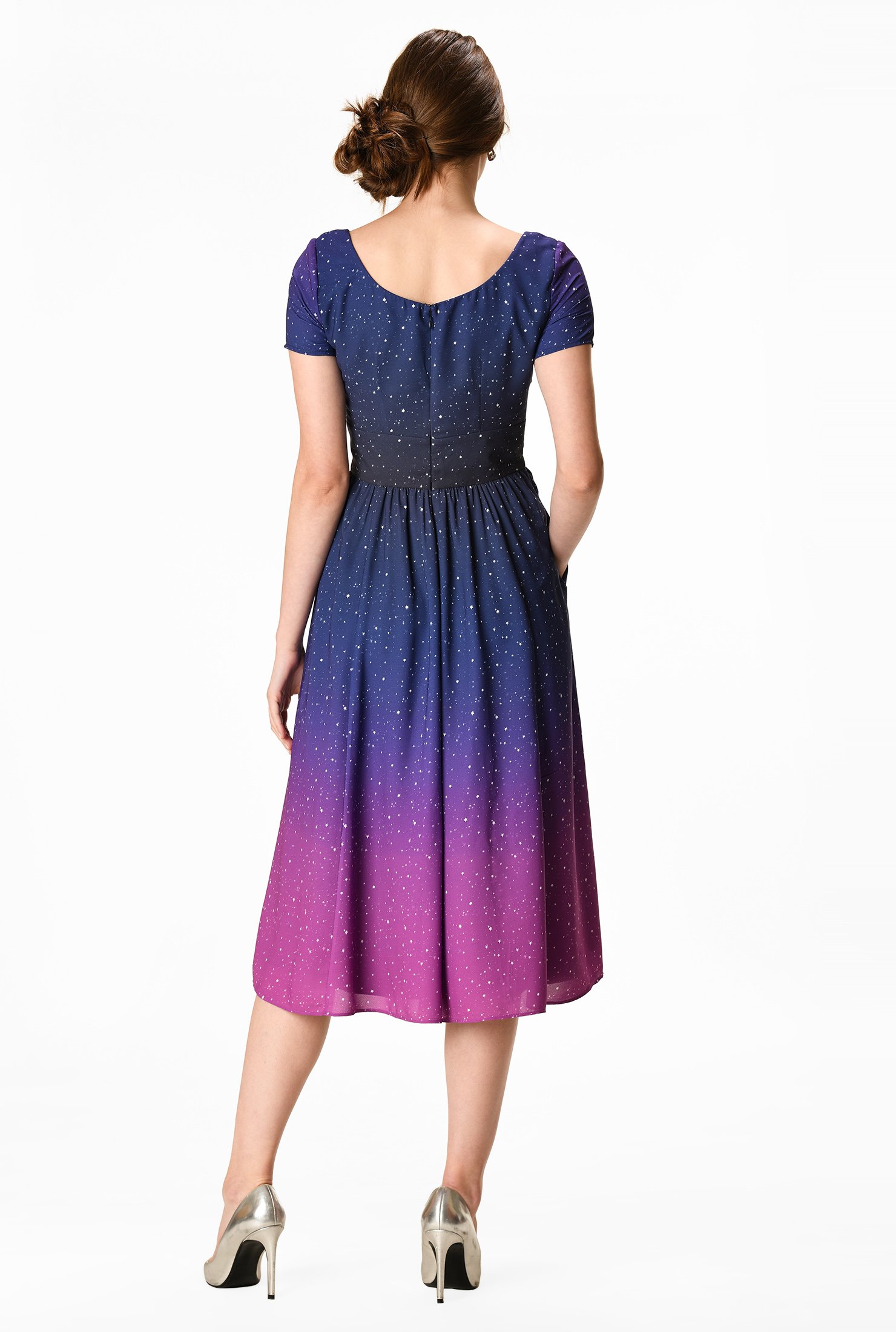 eshakti purple dress