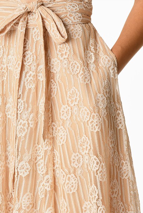 The Ophelia Puff-Sleeve Lace Dress