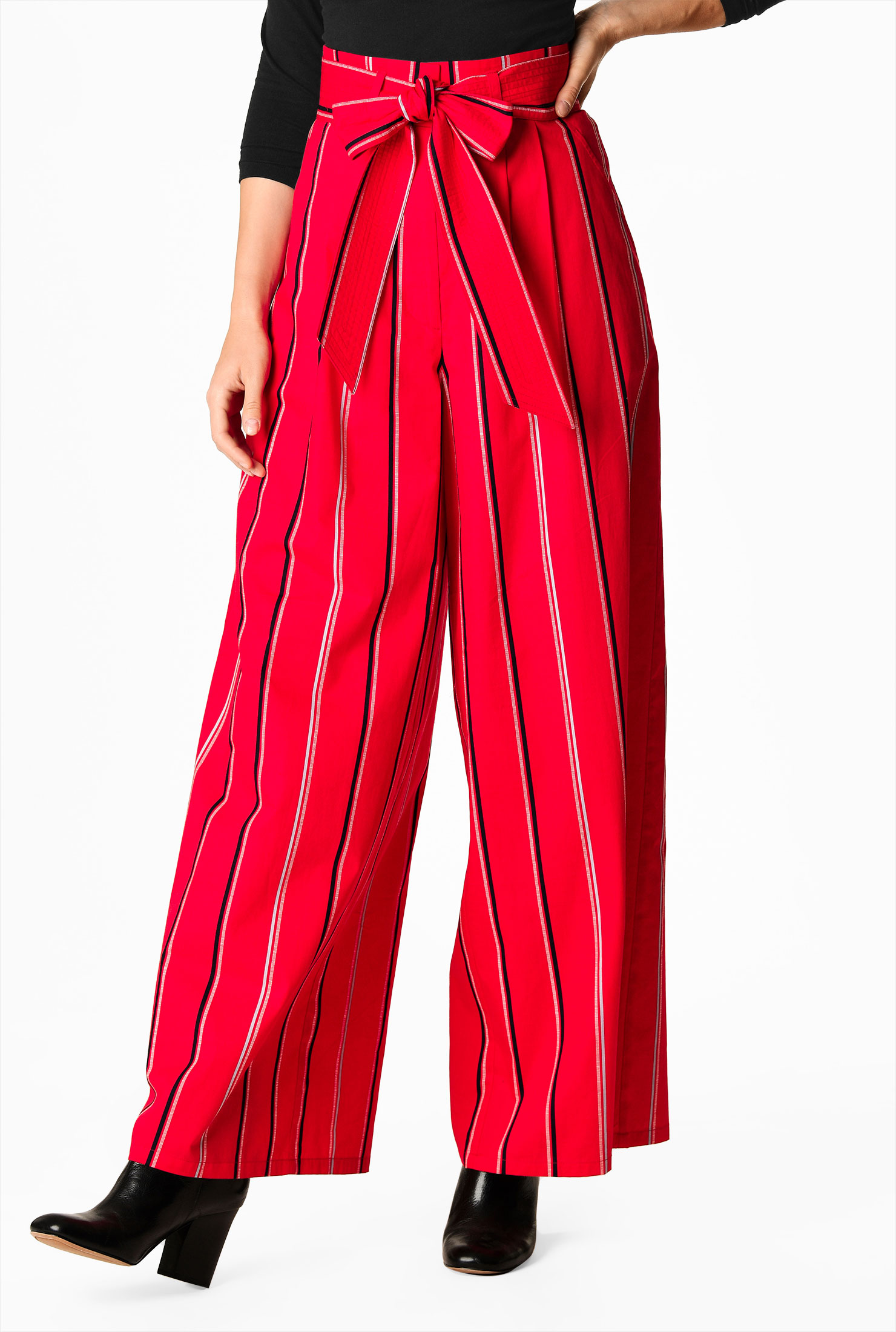 red striped palazzo pants