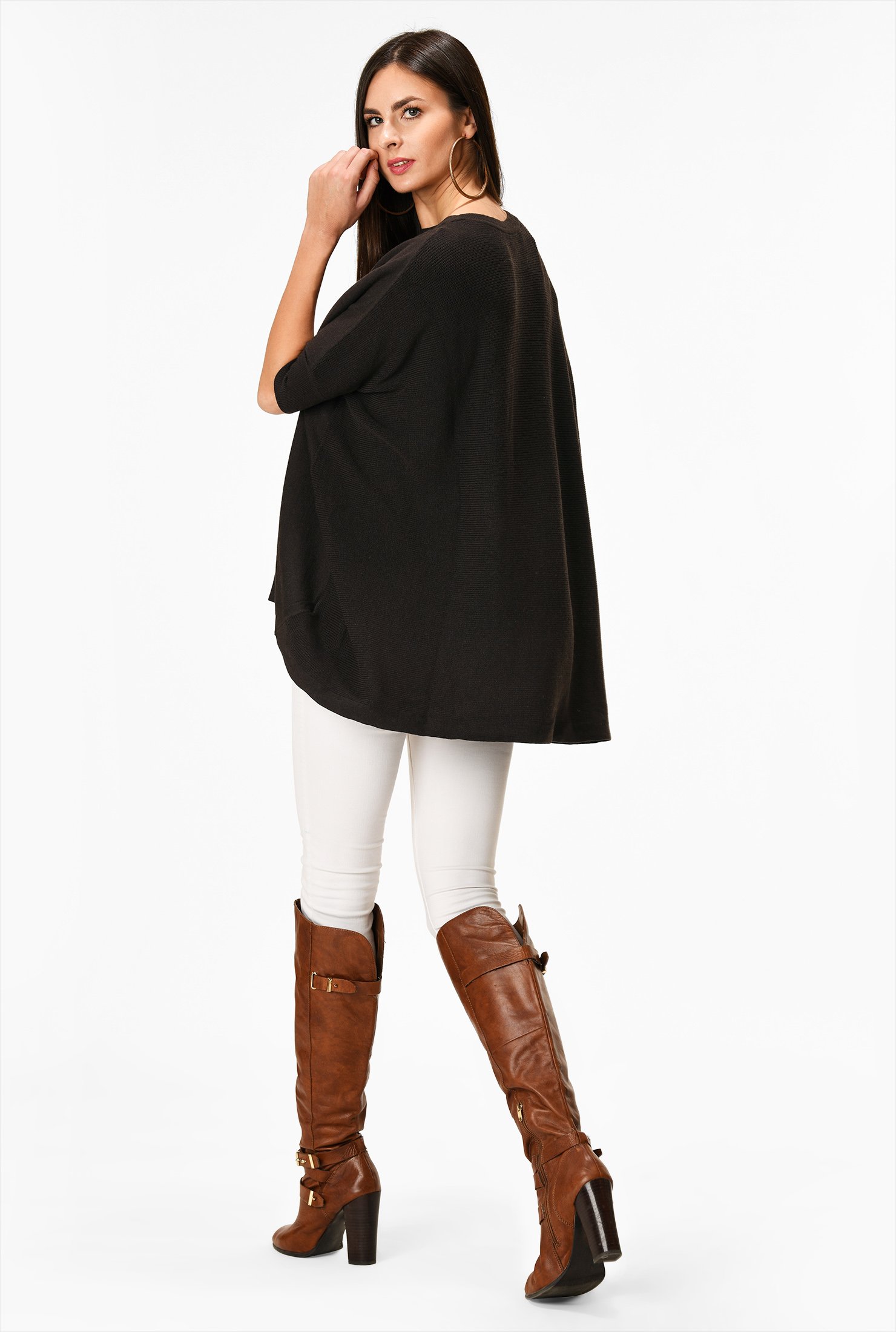 Shop Asymmetric hem sweater | eShakti